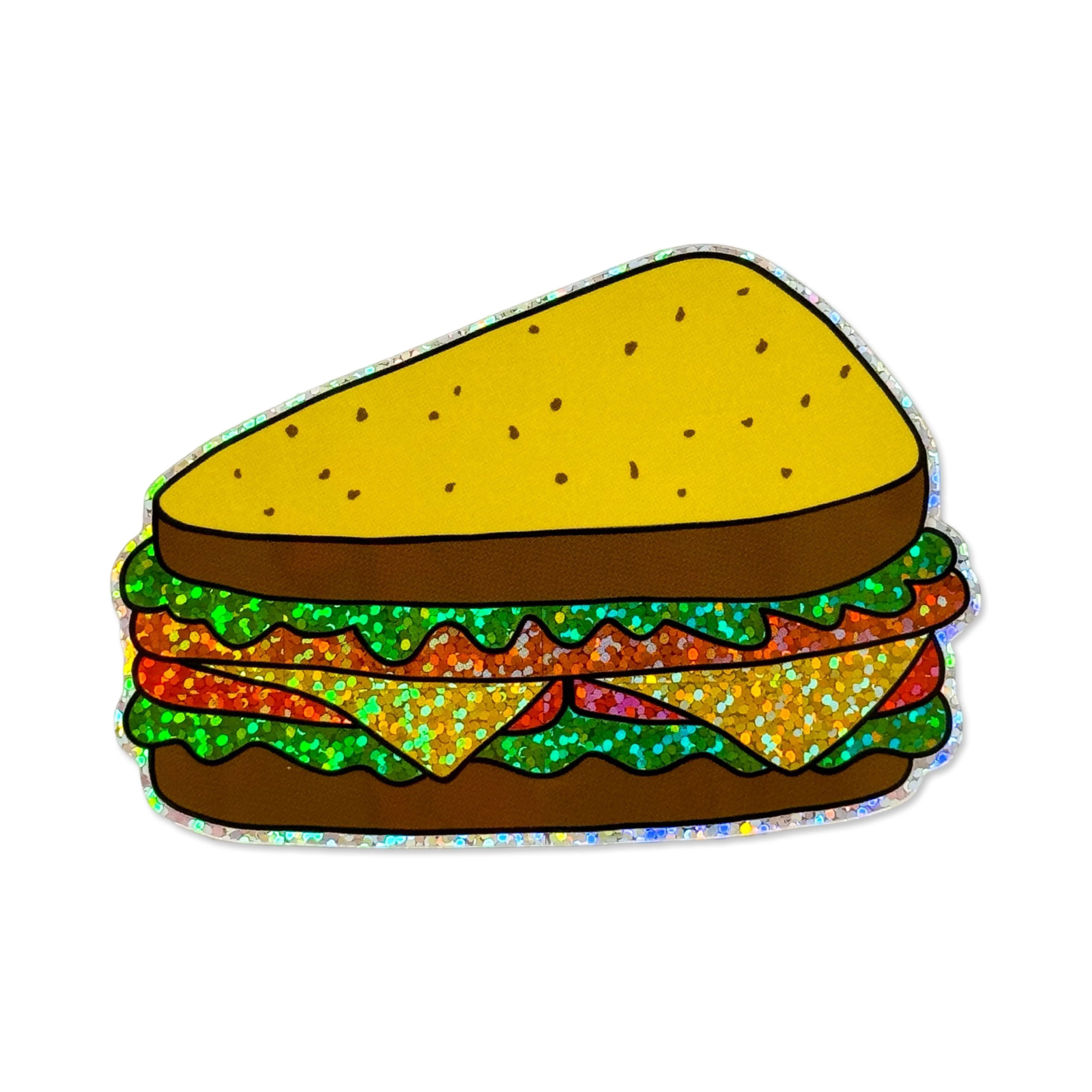 Glitter Deli Sandwich Sticker