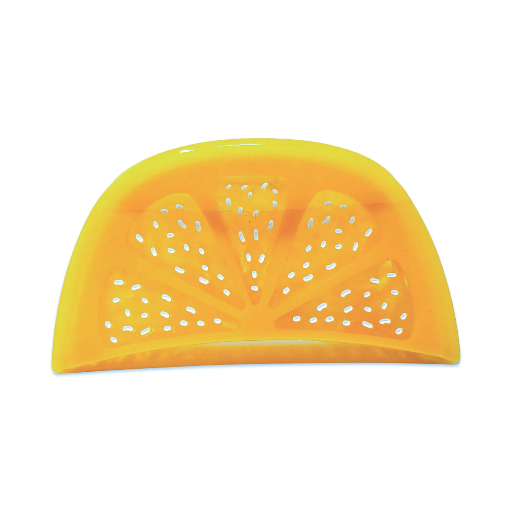 Large Lemon Slice Hair Claw Clip