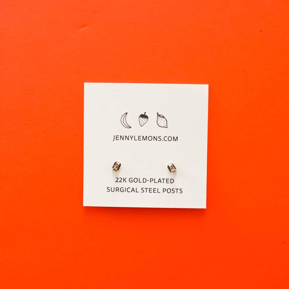 Strawberry Enamel Earrings