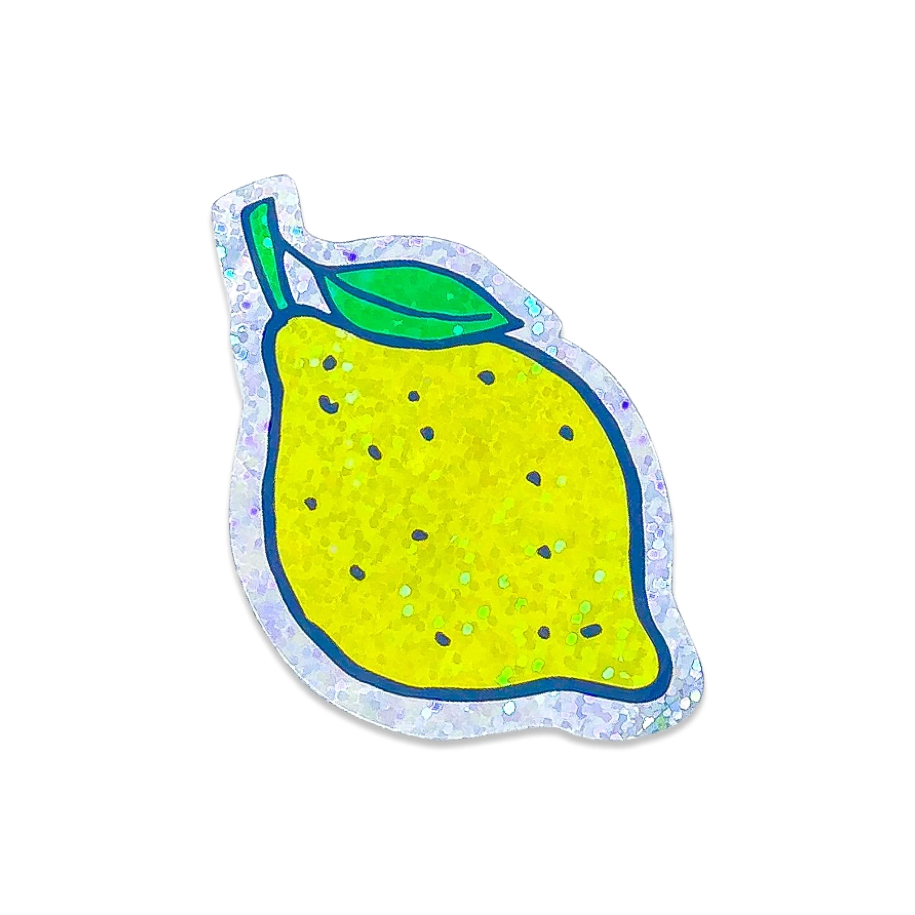 Glitter Lemon Sticker