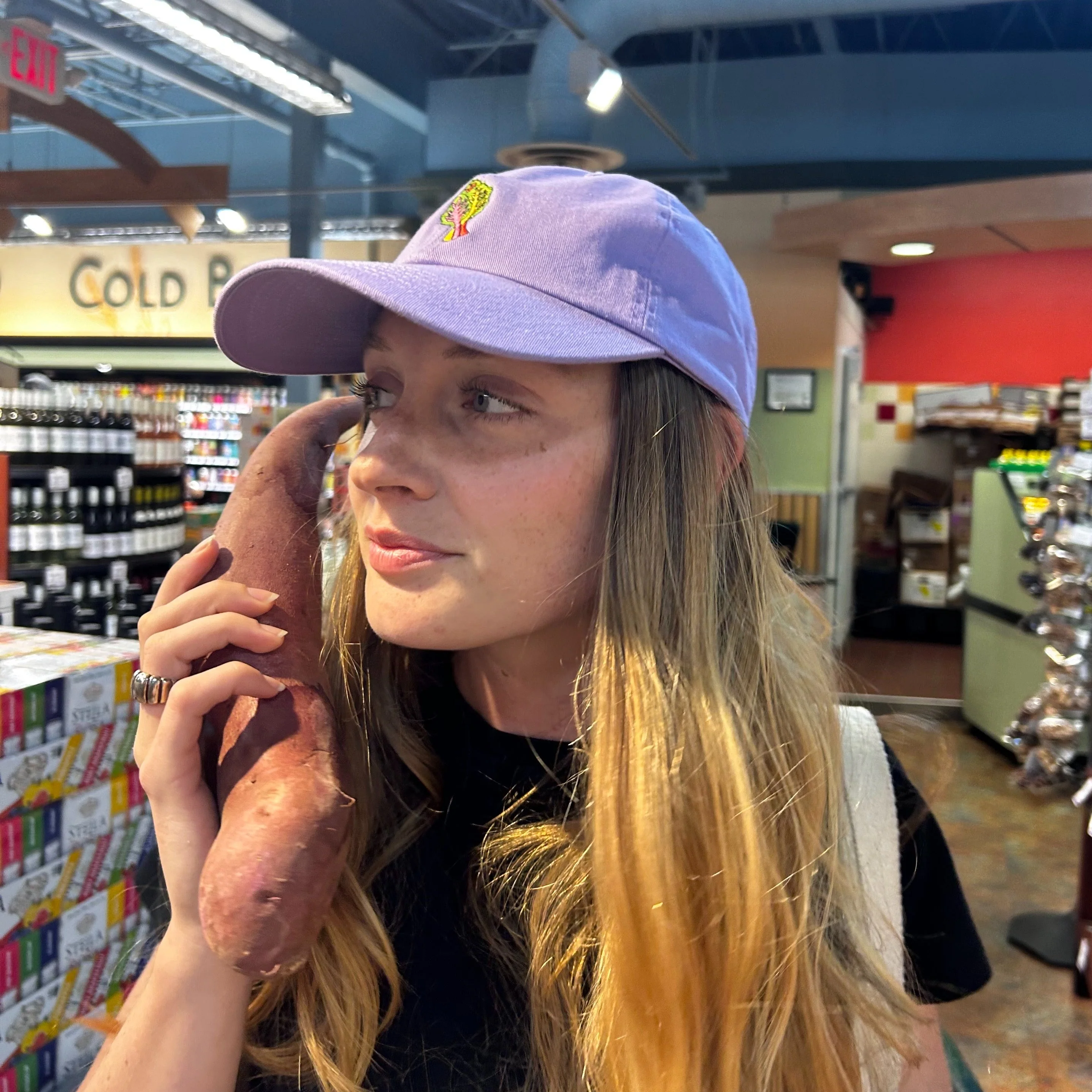 Rainbow Chard Embroidered Hat