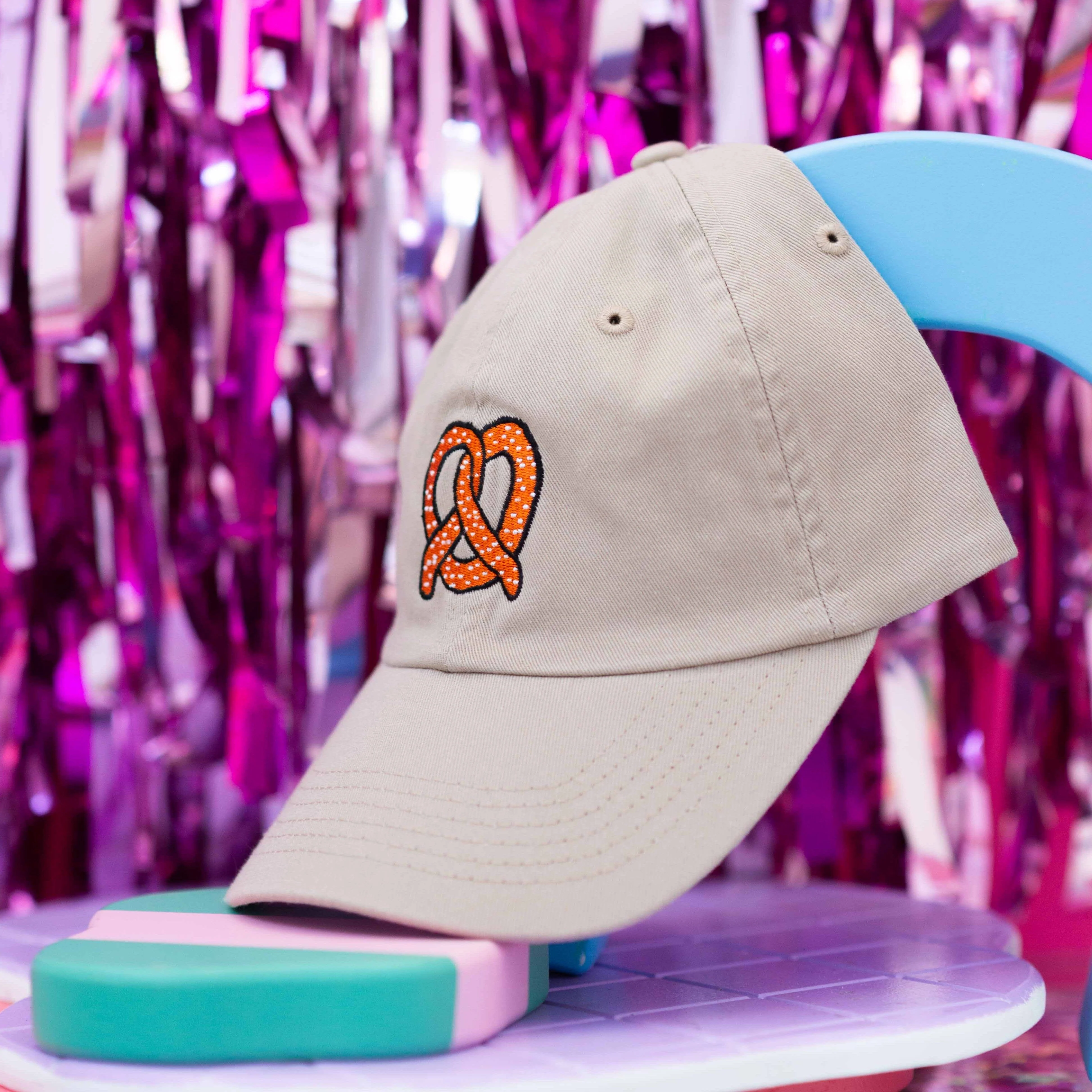Pretzel Embroidered Hat