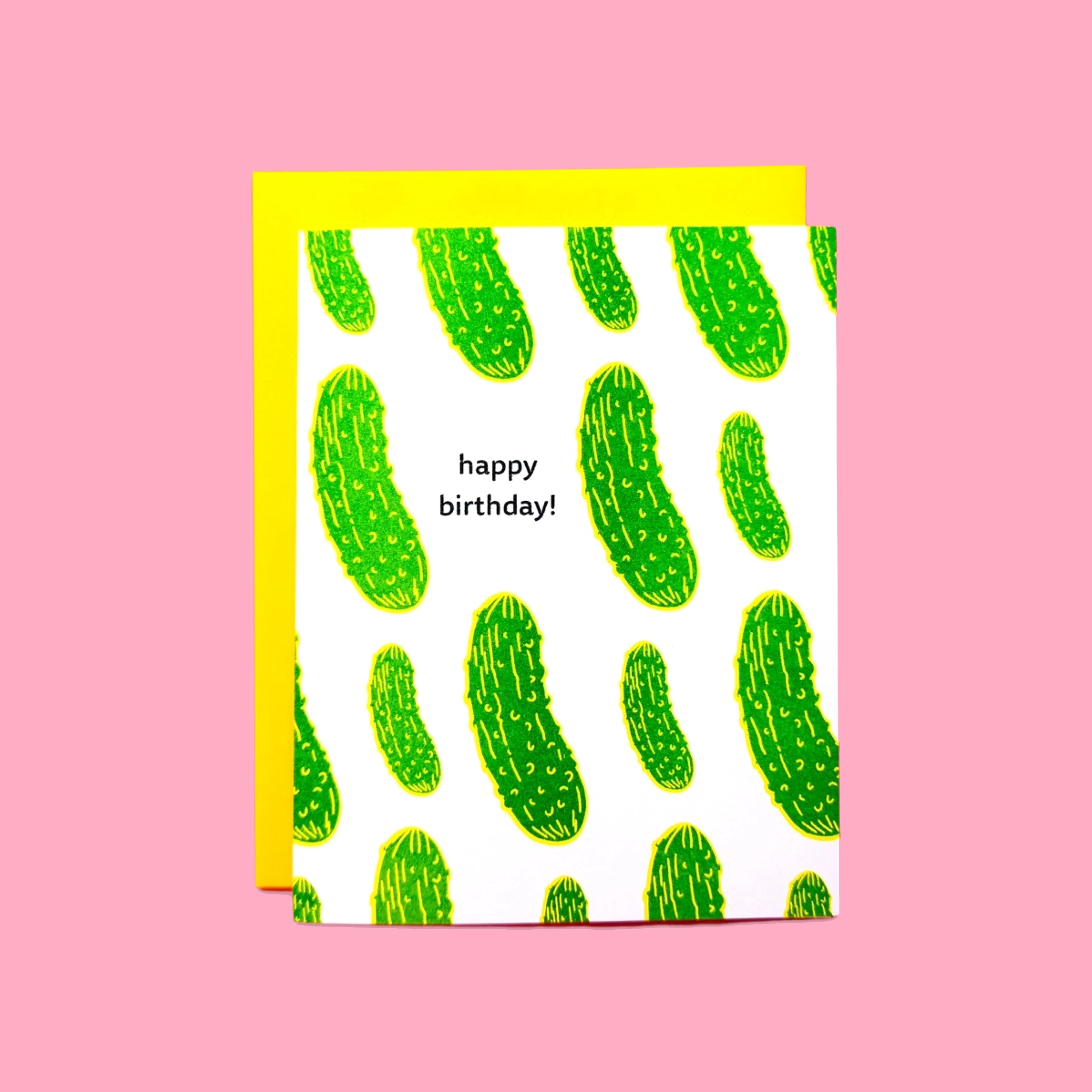 Pickles Birthday Risograph Card