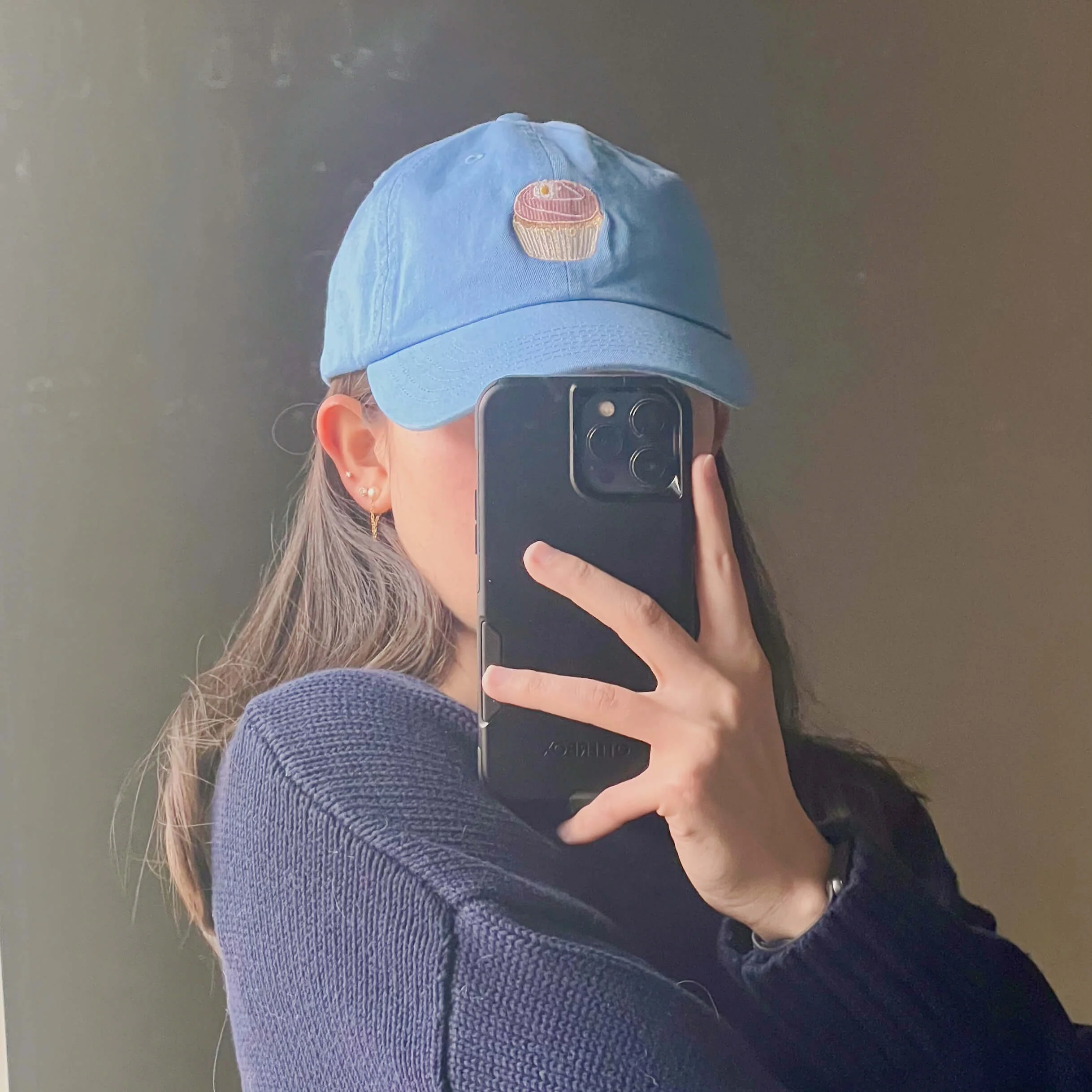 Carrie Cupcake Embroidered Hat