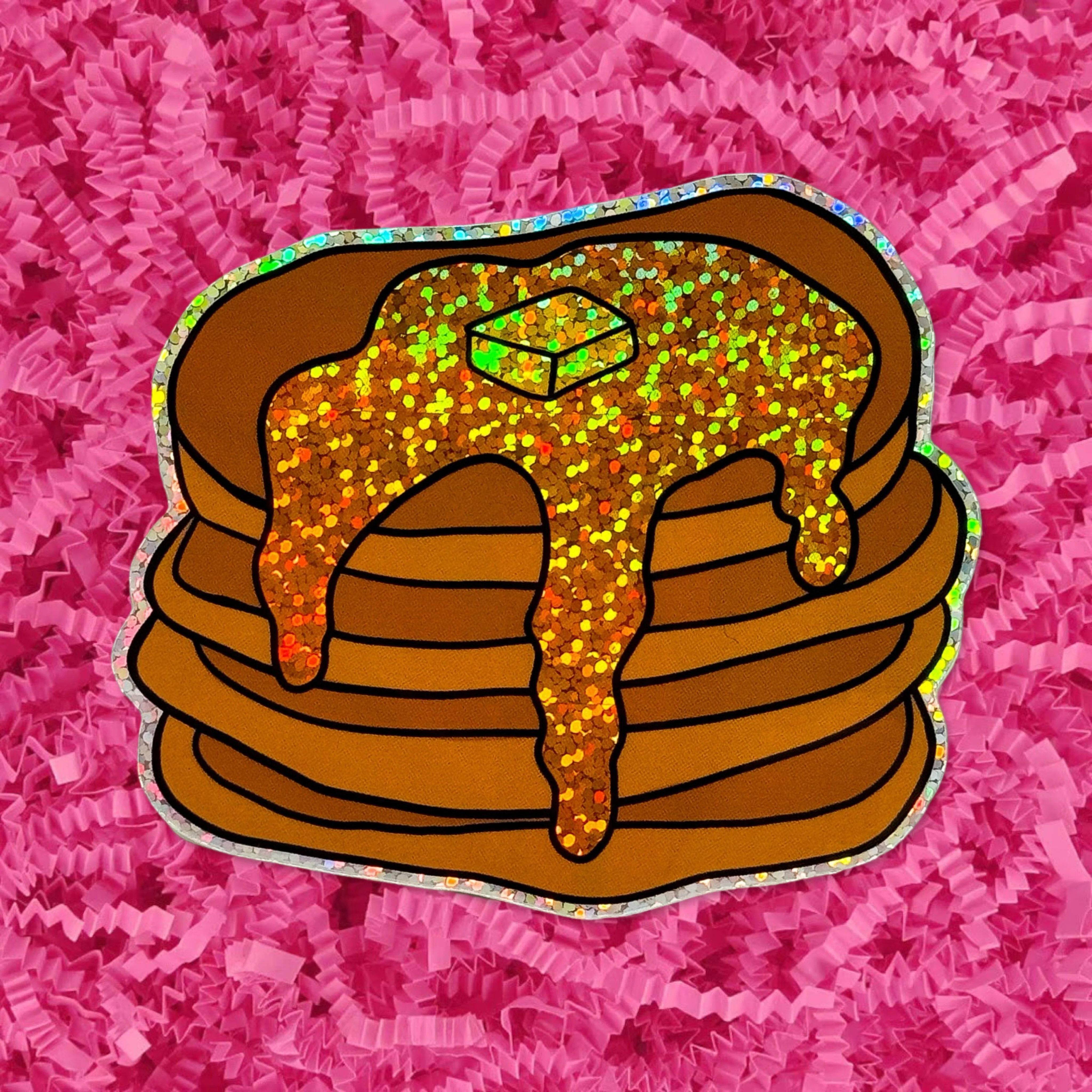 Glitter Pancakes Sticker
