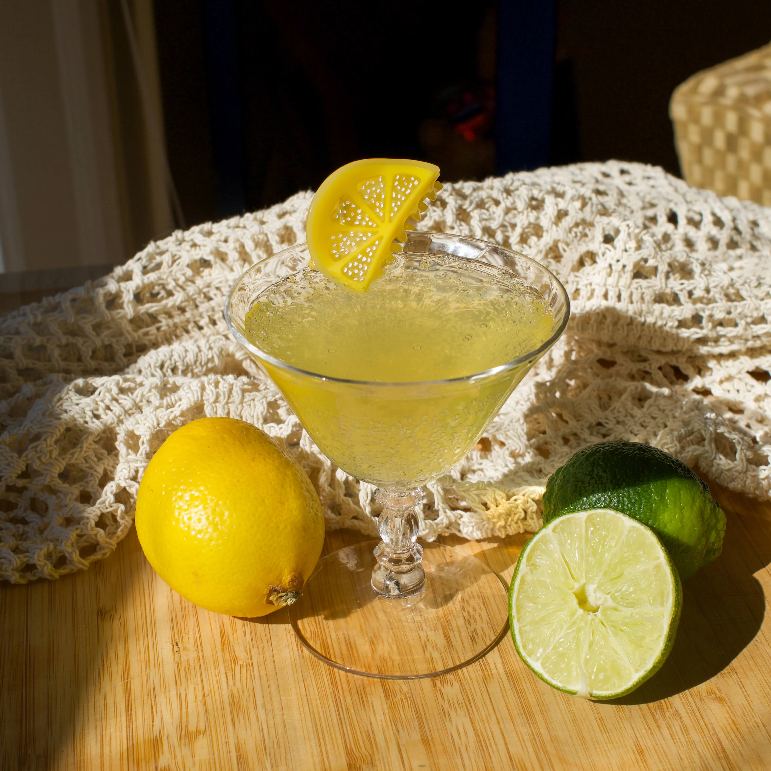 Mini Lemon Slice Hair Claw Clip