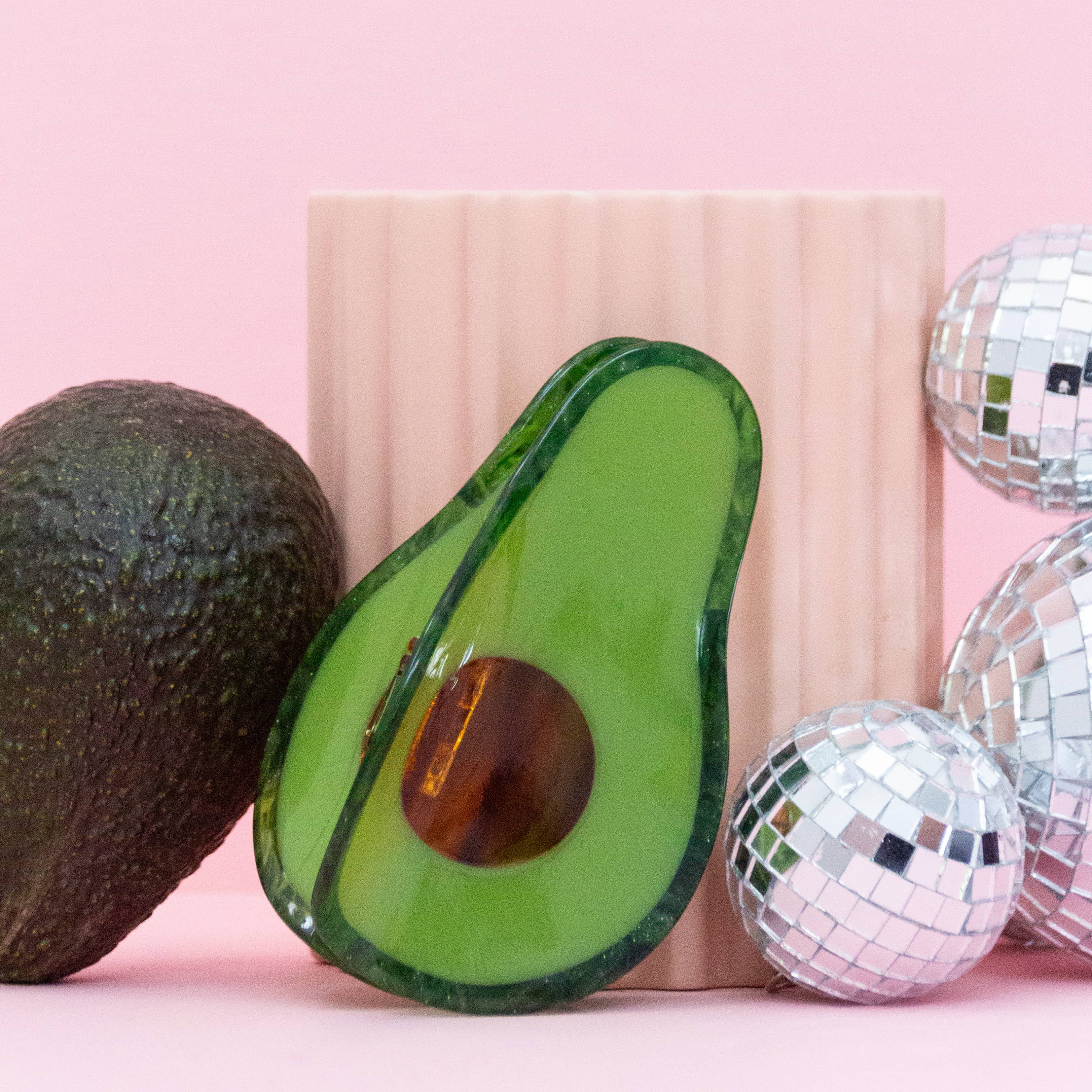 Large Avocado Hair Claw Clip