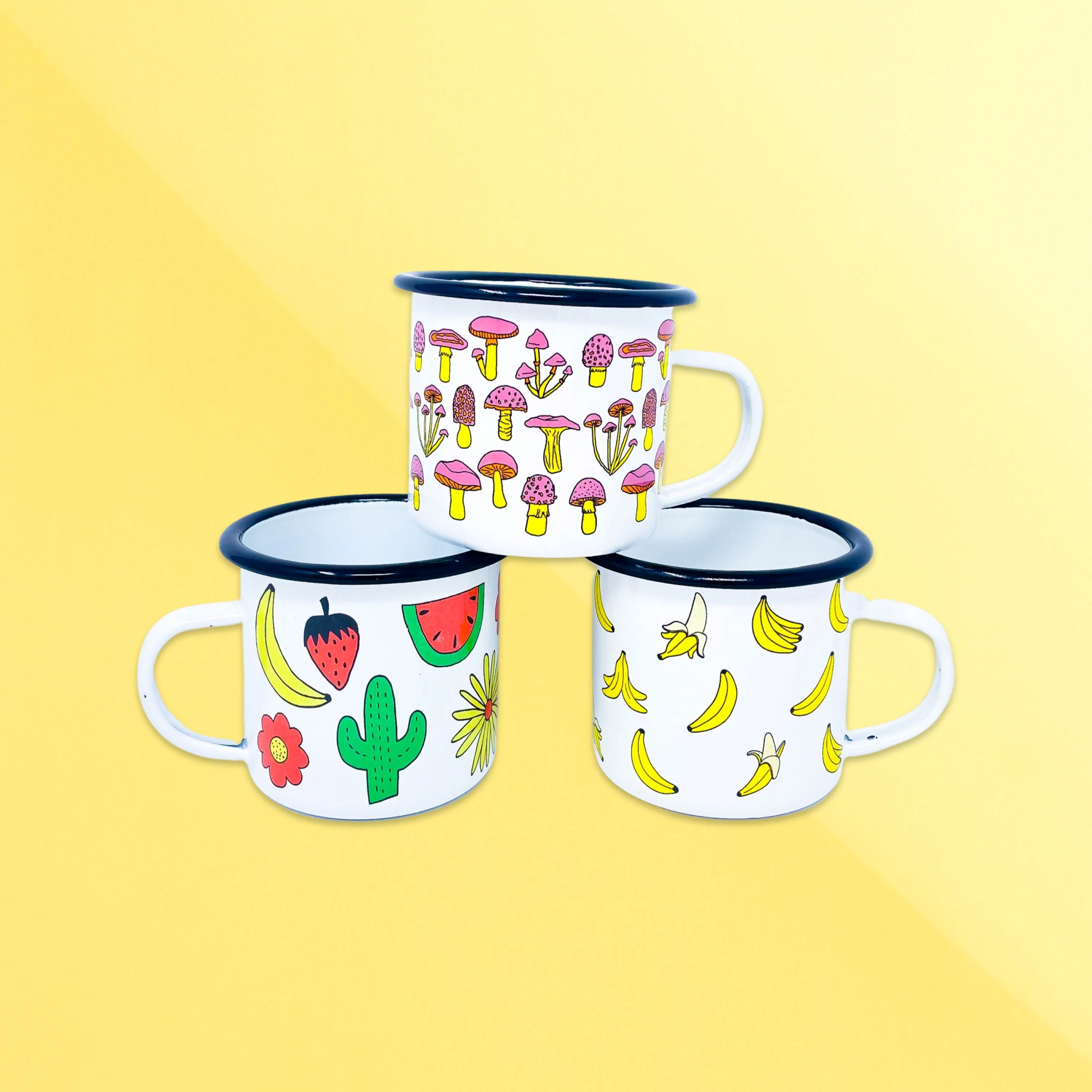 Bananas Enamel Mug