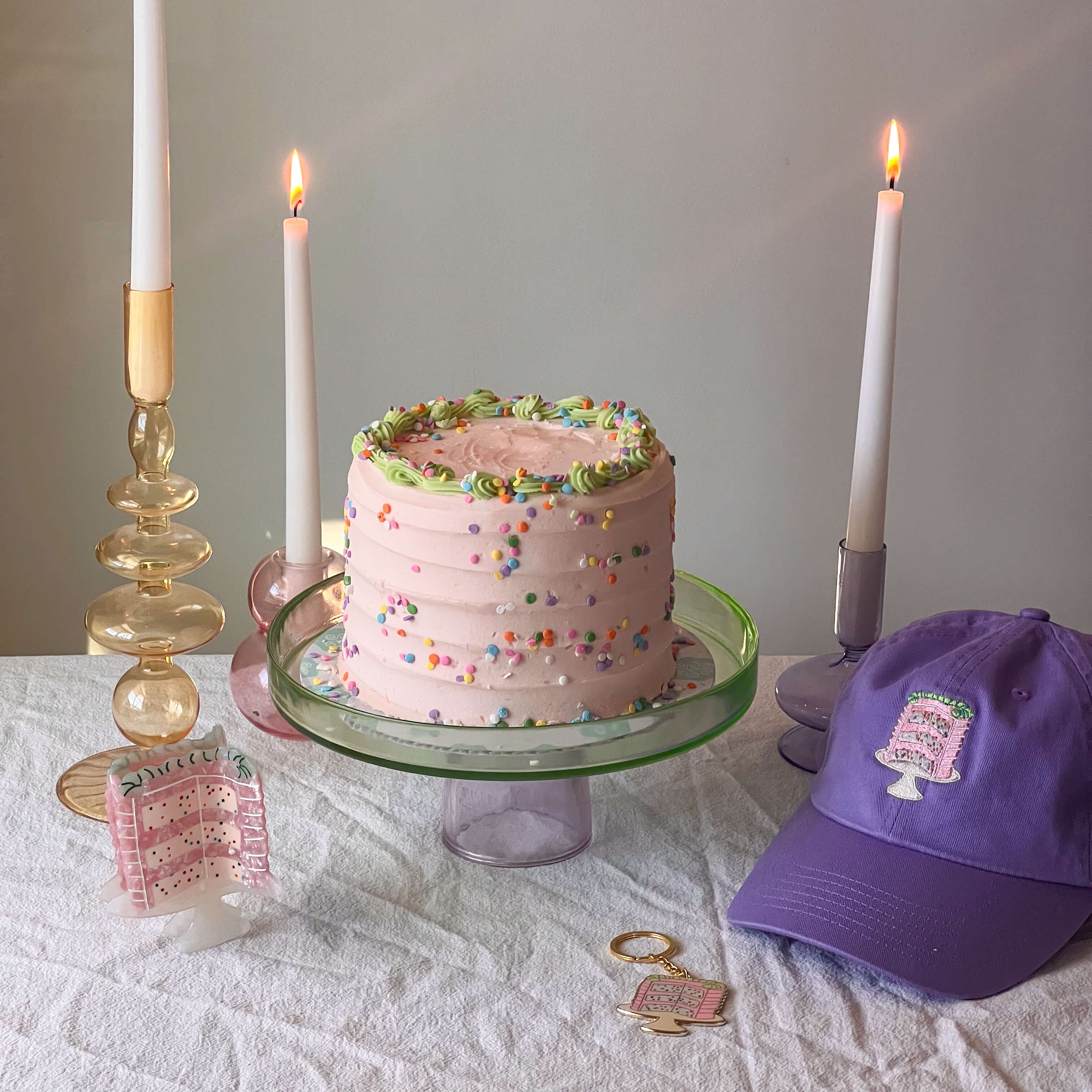 Confetti Cake Embroidered Hat