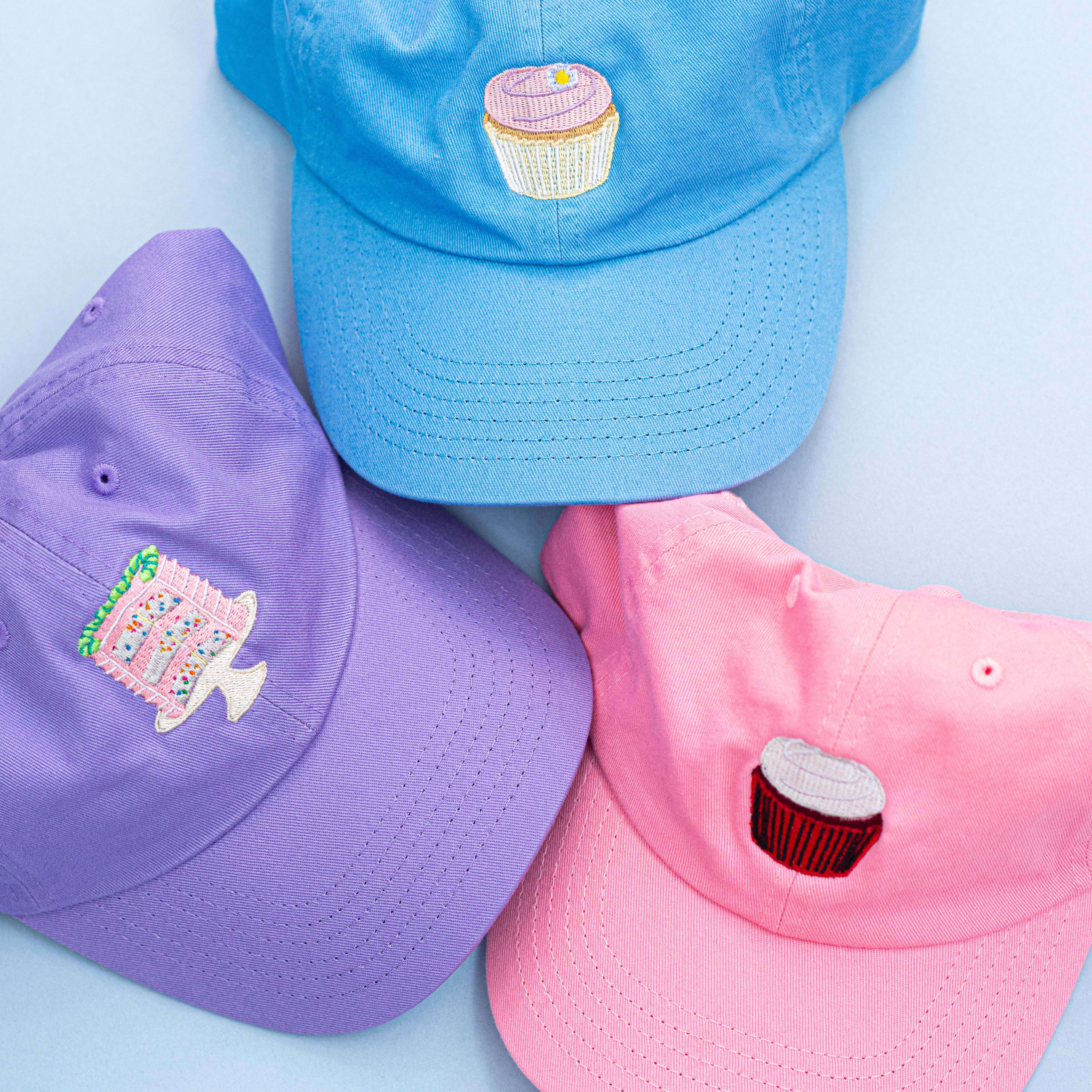 Red Velvet Cupcake Embroidered Hat