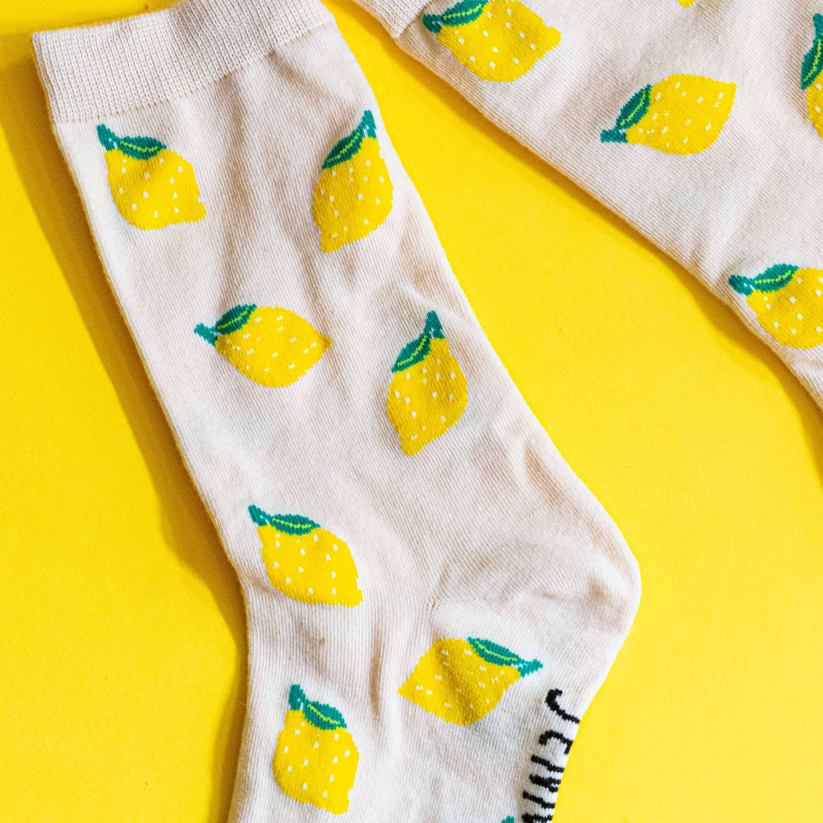 Lemon Crew Socks