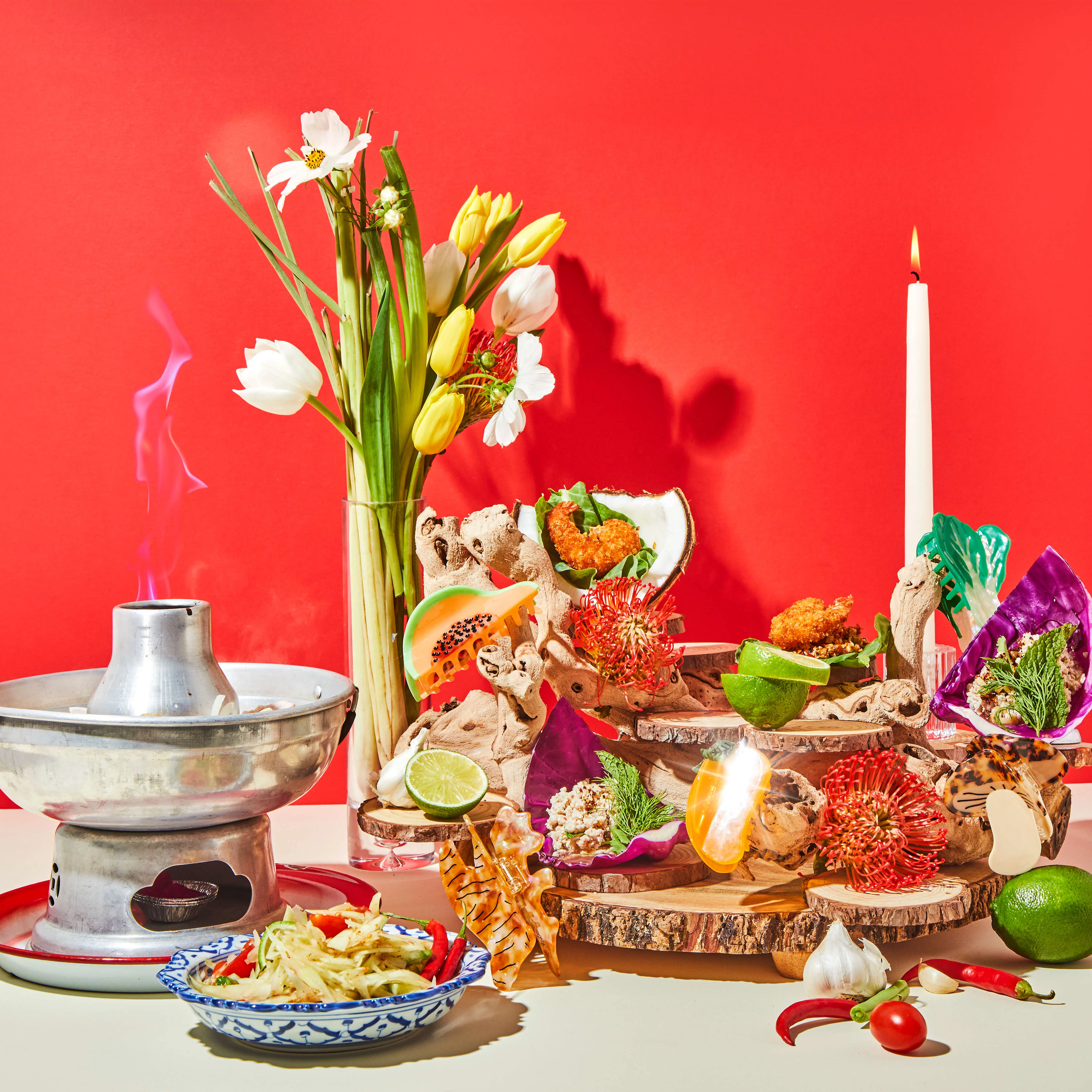 Large Papaya Hair Claw Clip