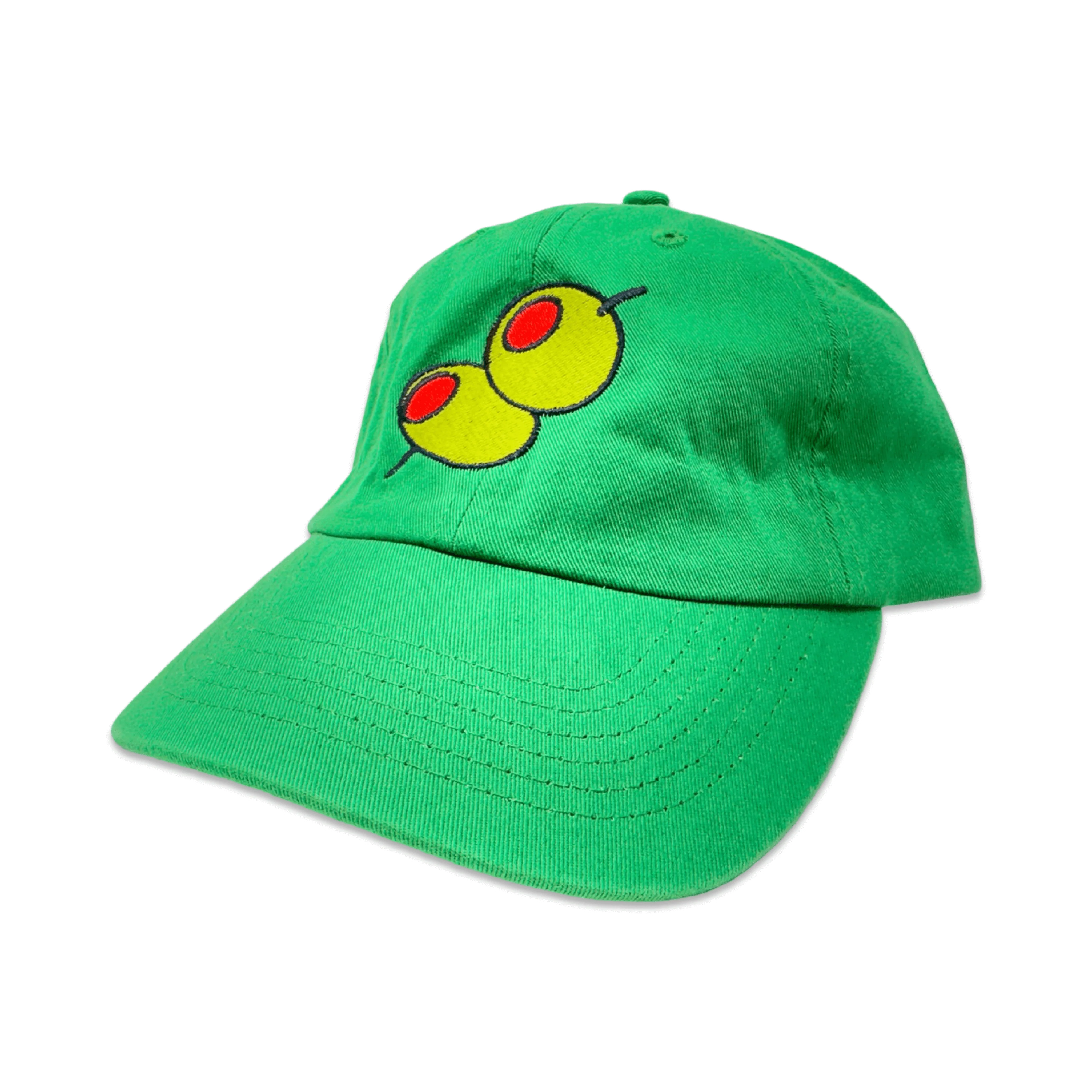 Olive Embroidered Hat