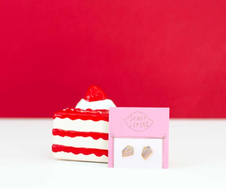 Cake Enamel Earrings