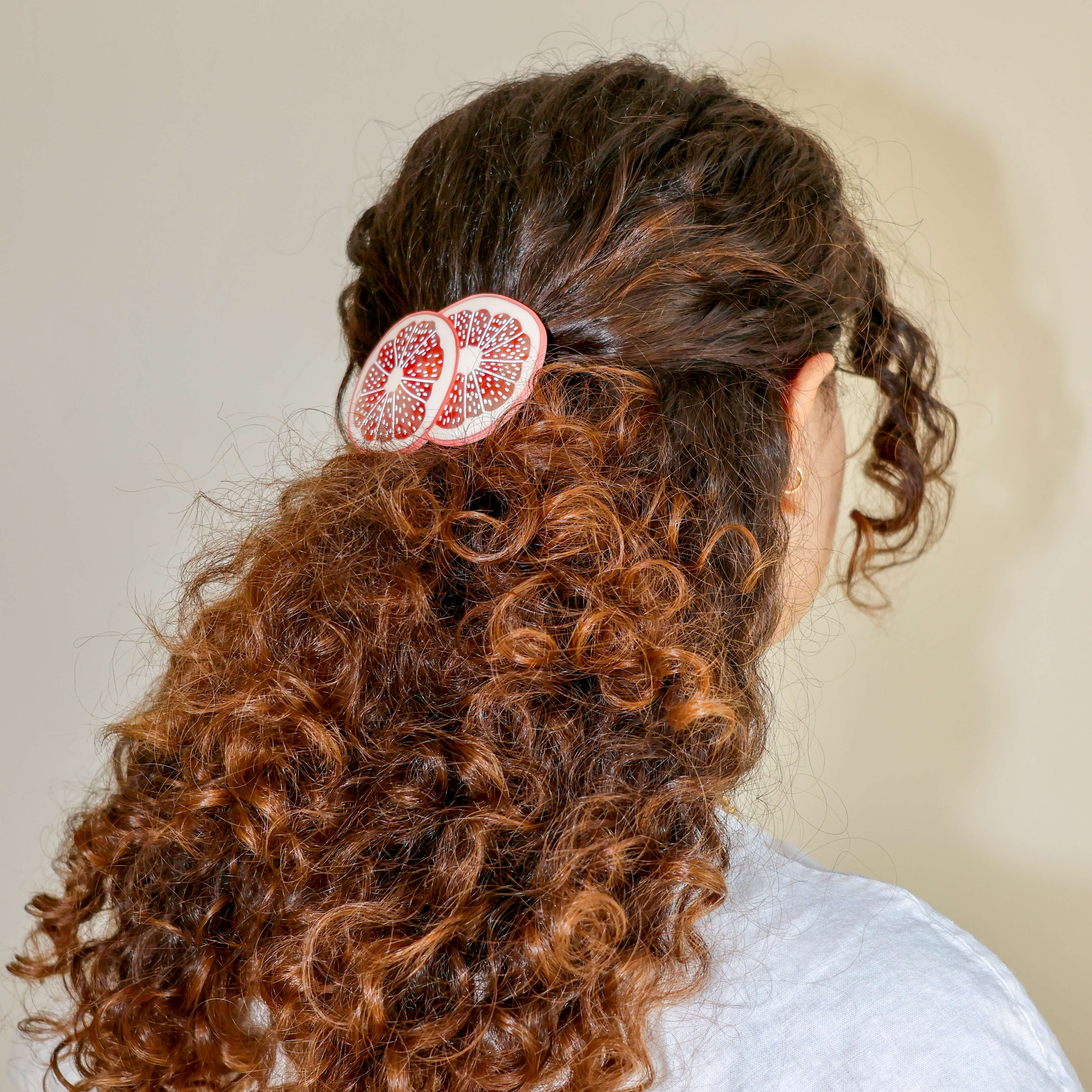 Grapefruit French Barrette