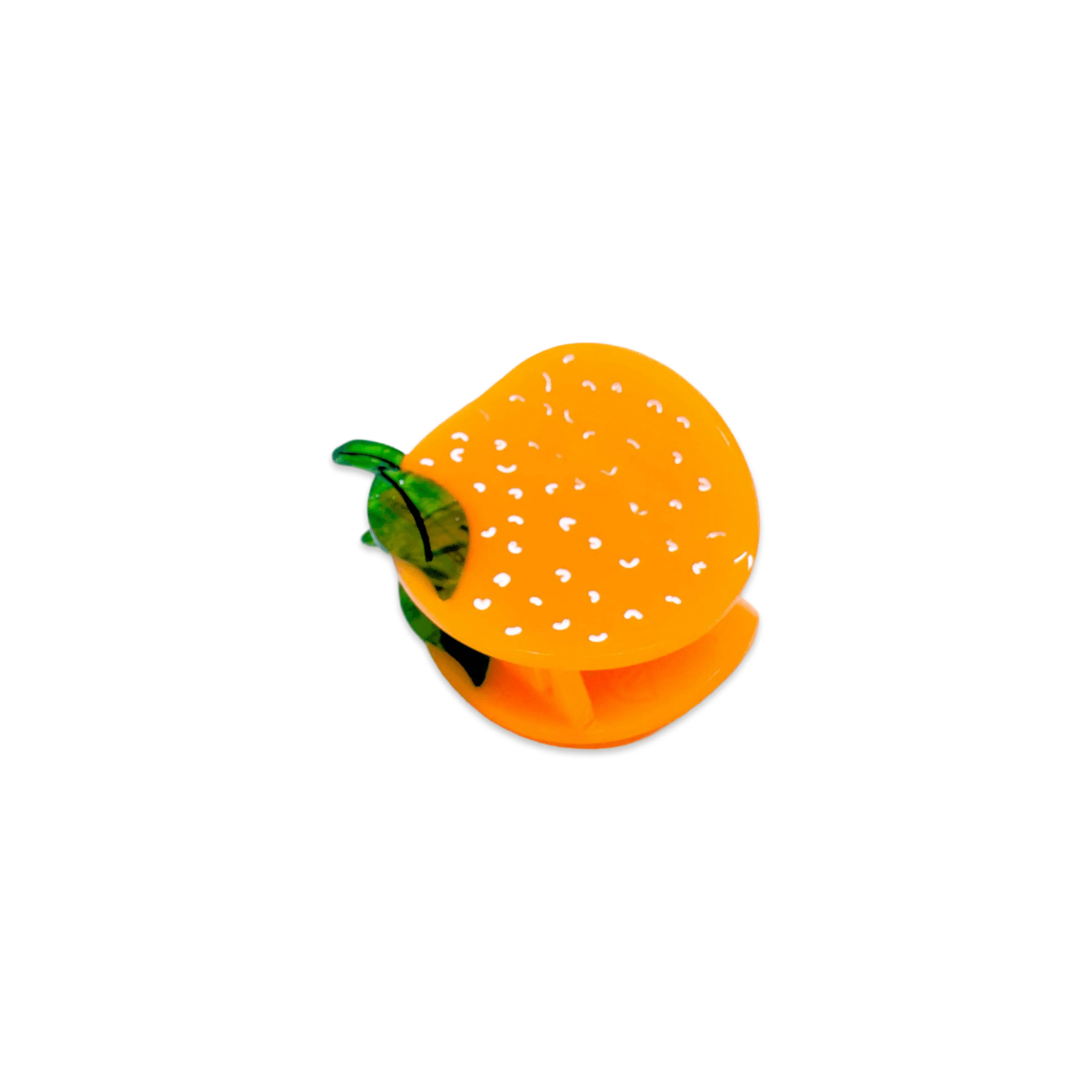 Mini Orange Hair Claw Clip