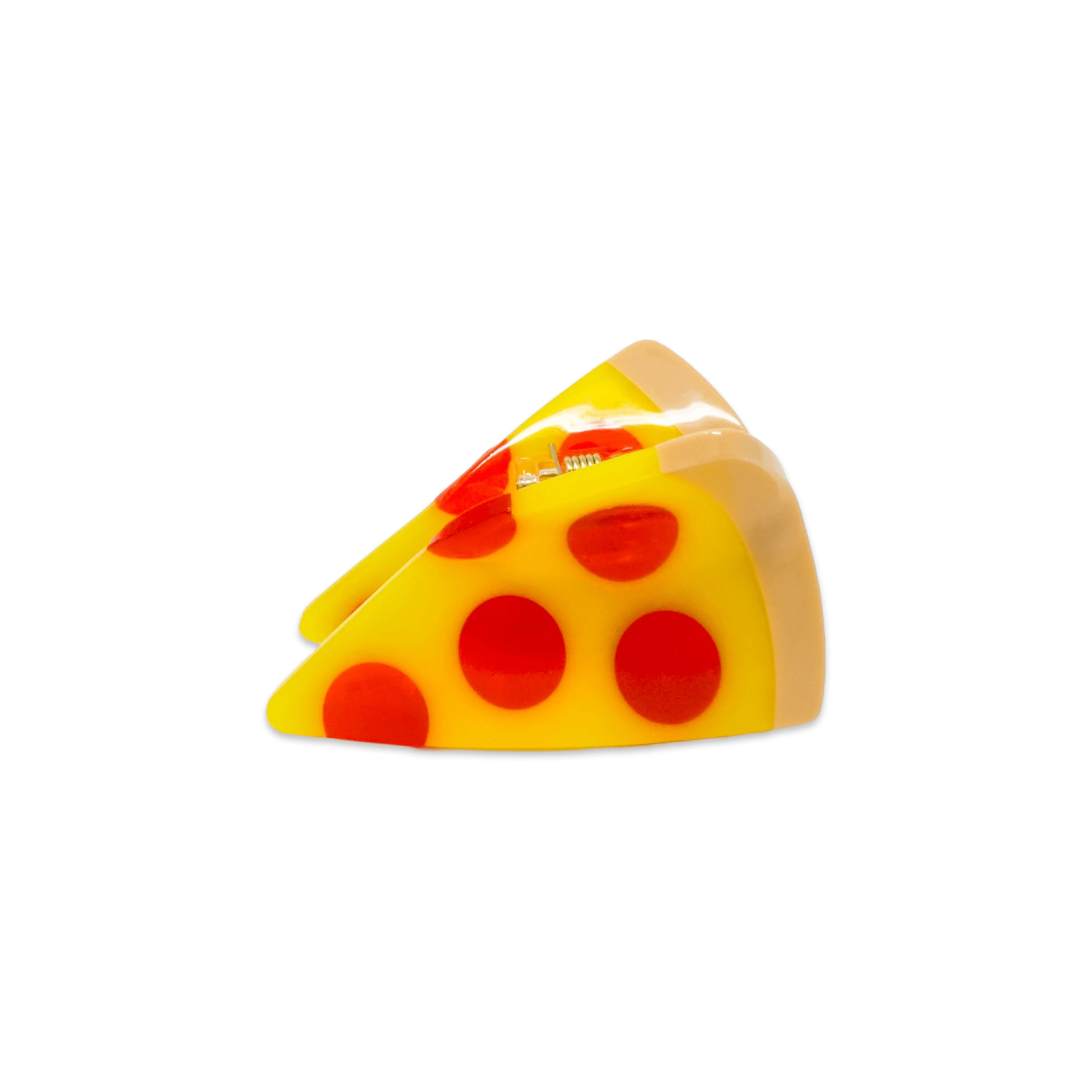 Mini Pizza Hair Claw Clip