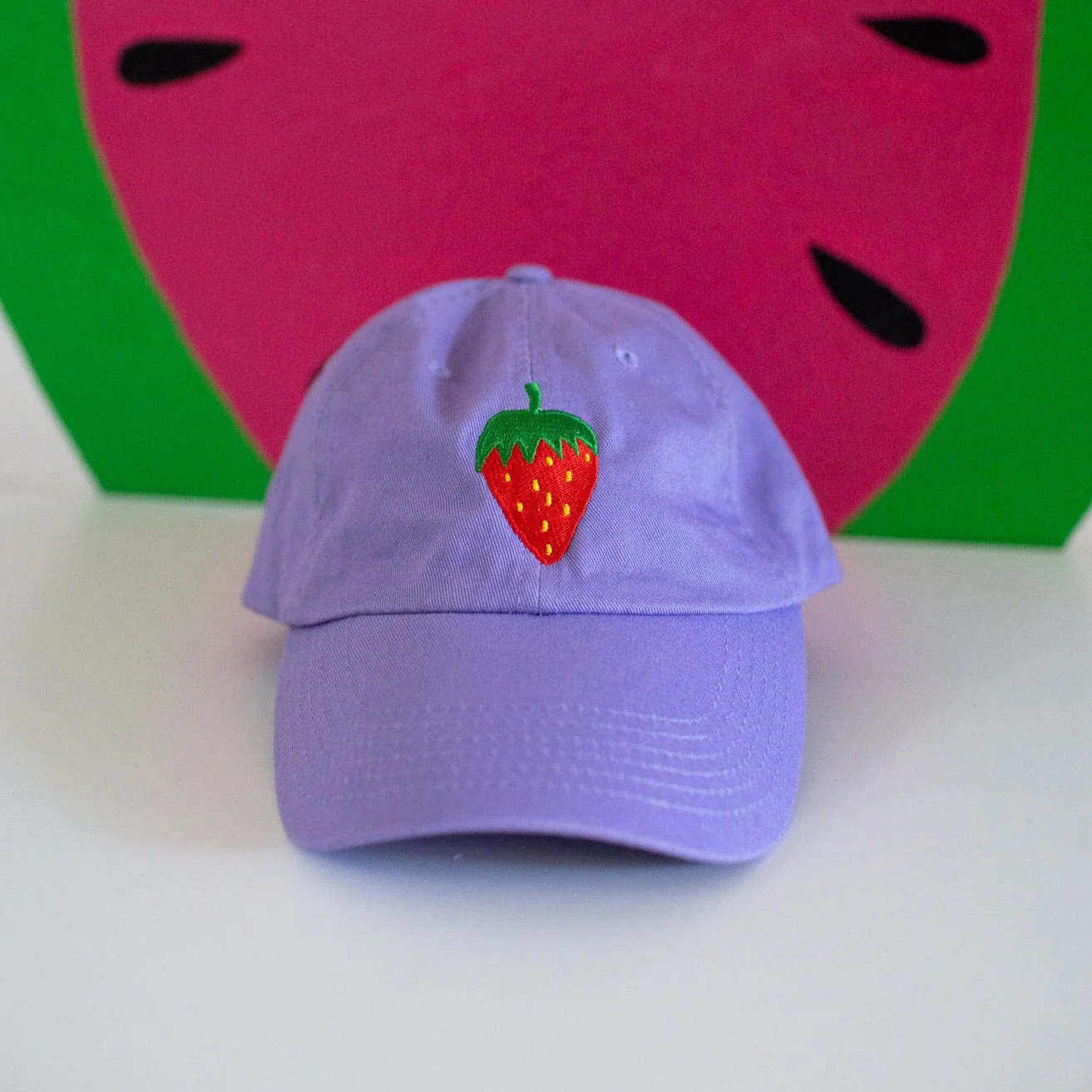Strawberry Embroidered Hat