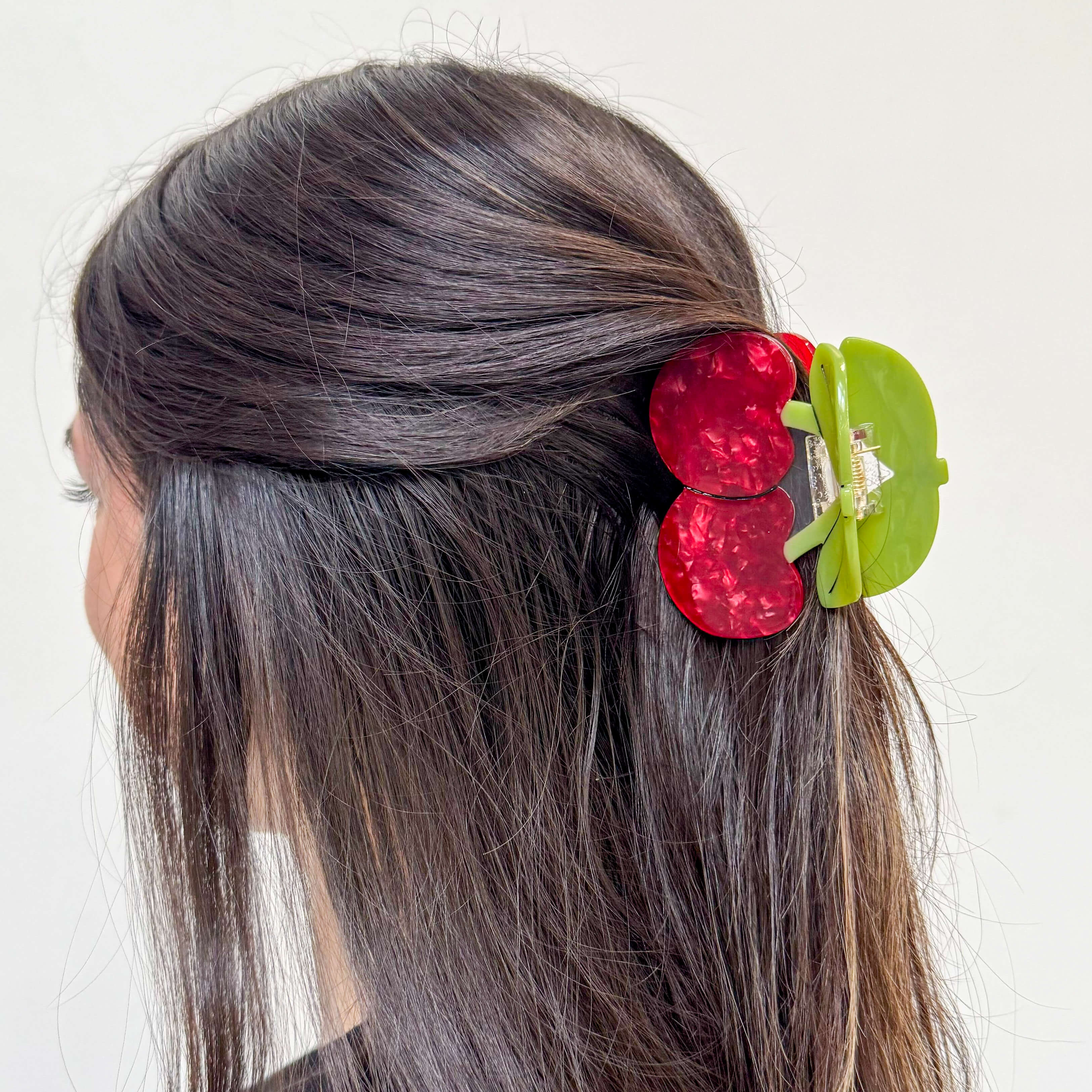 Large Maraschino Cherries Hair Claw Clip