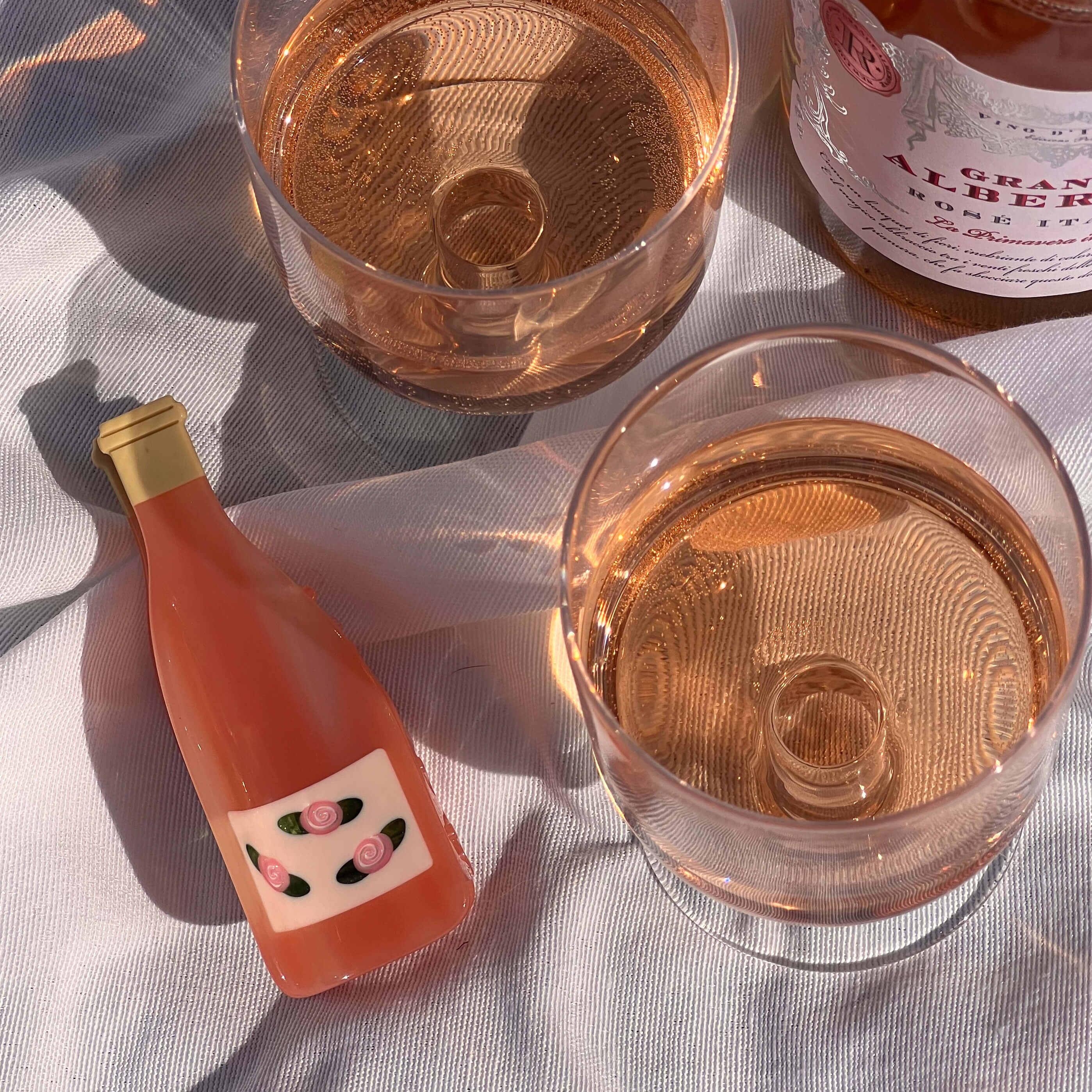 Large Rose Wine Bottle Hair Claw Clip