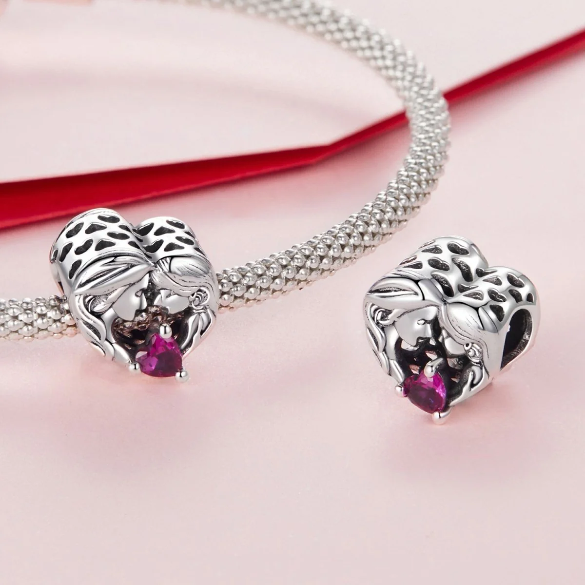 Mother and Daughter Family Charm