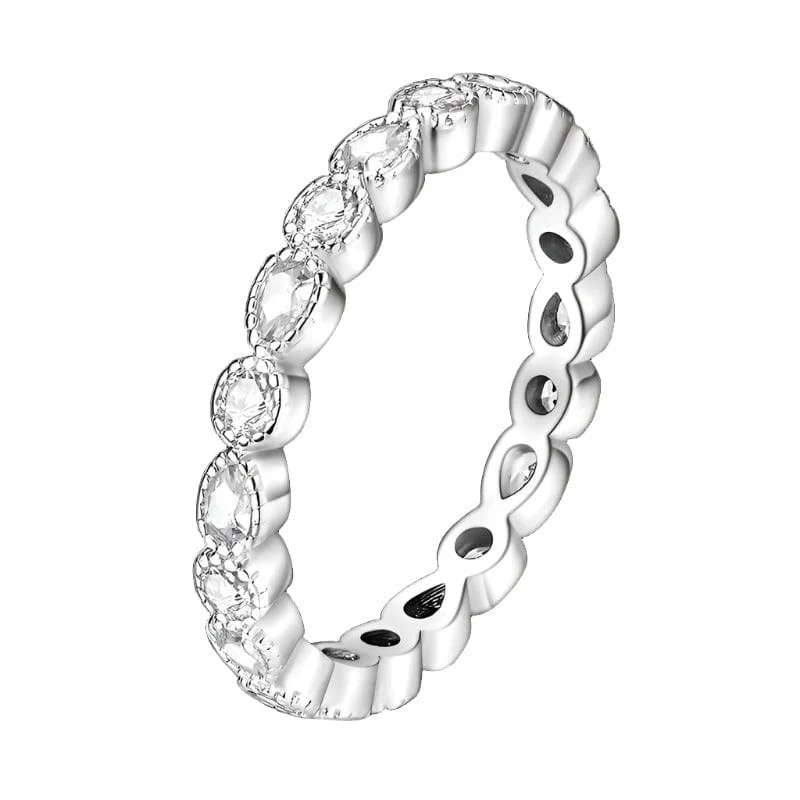 Marquise & Round Diamond Eternity Ring