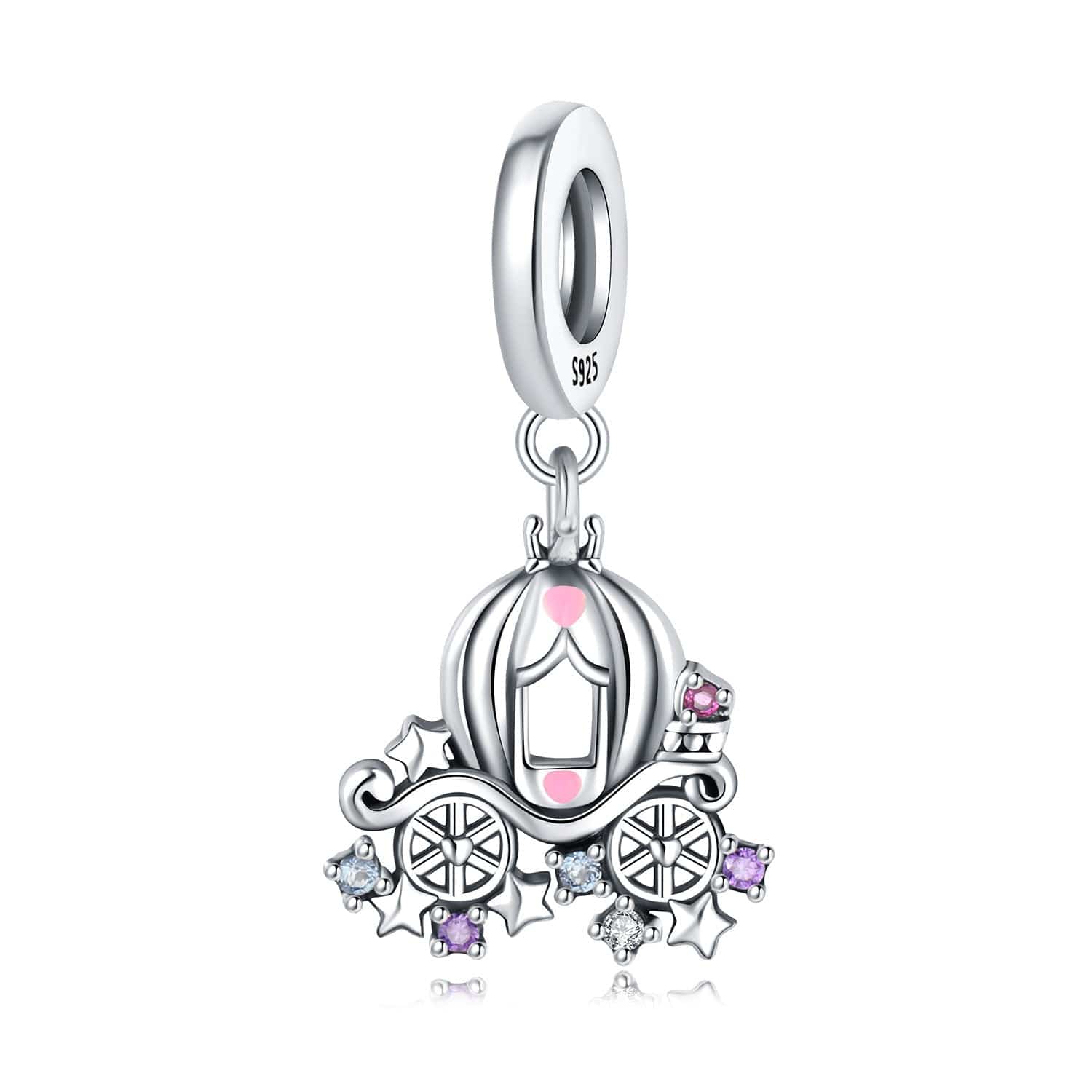 Sparkling Cinderella Carriage Charm