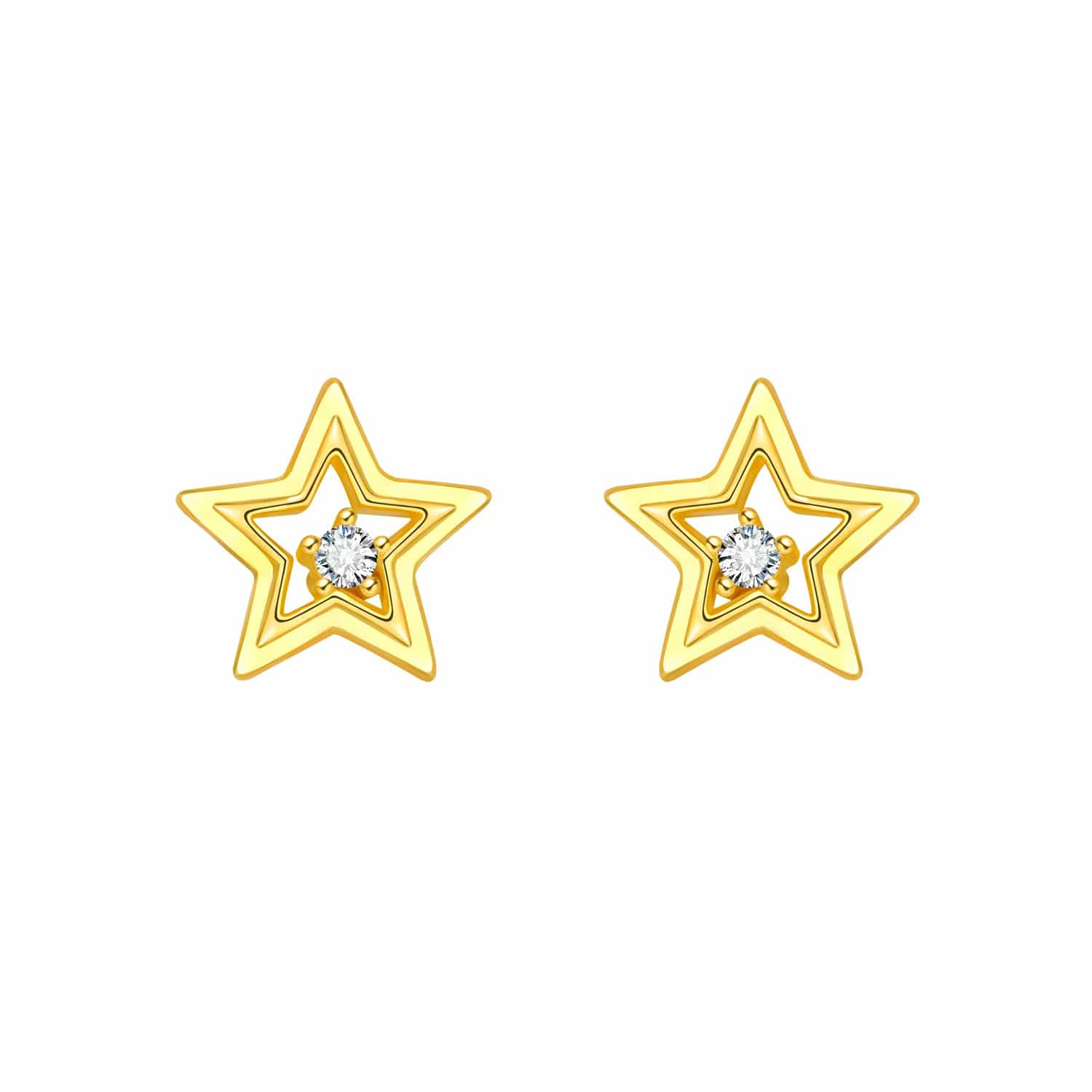 Golden Starlight Studs