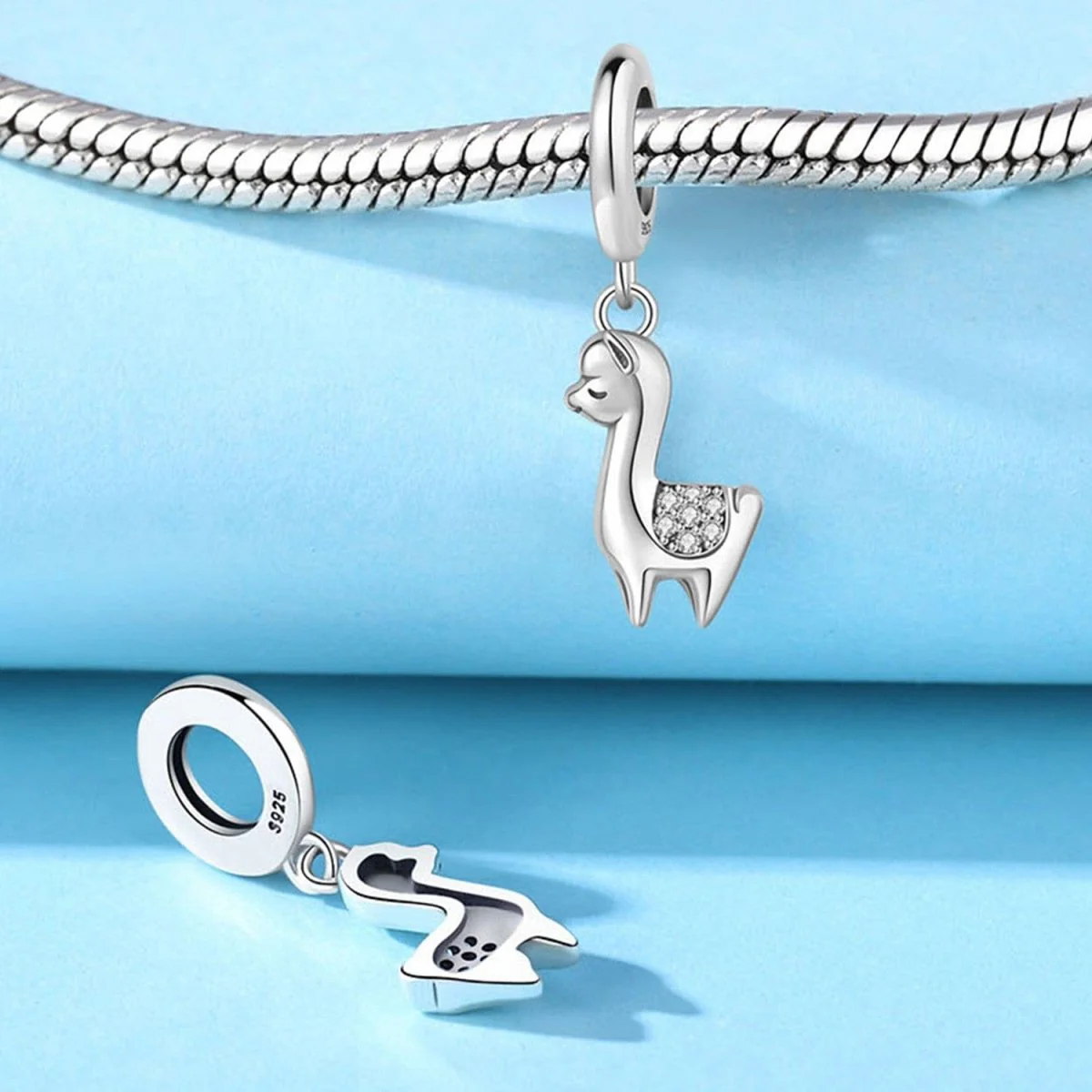 Sparkling Llama Dangle Charm