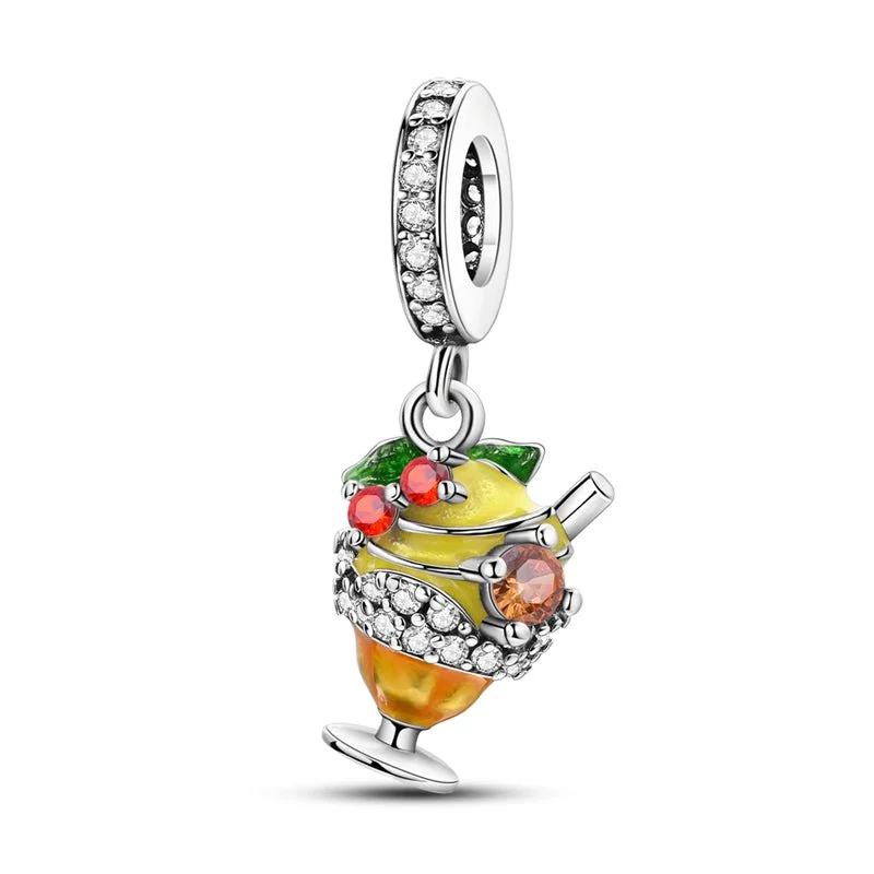 Lemonade Cocktail Dangle Charm