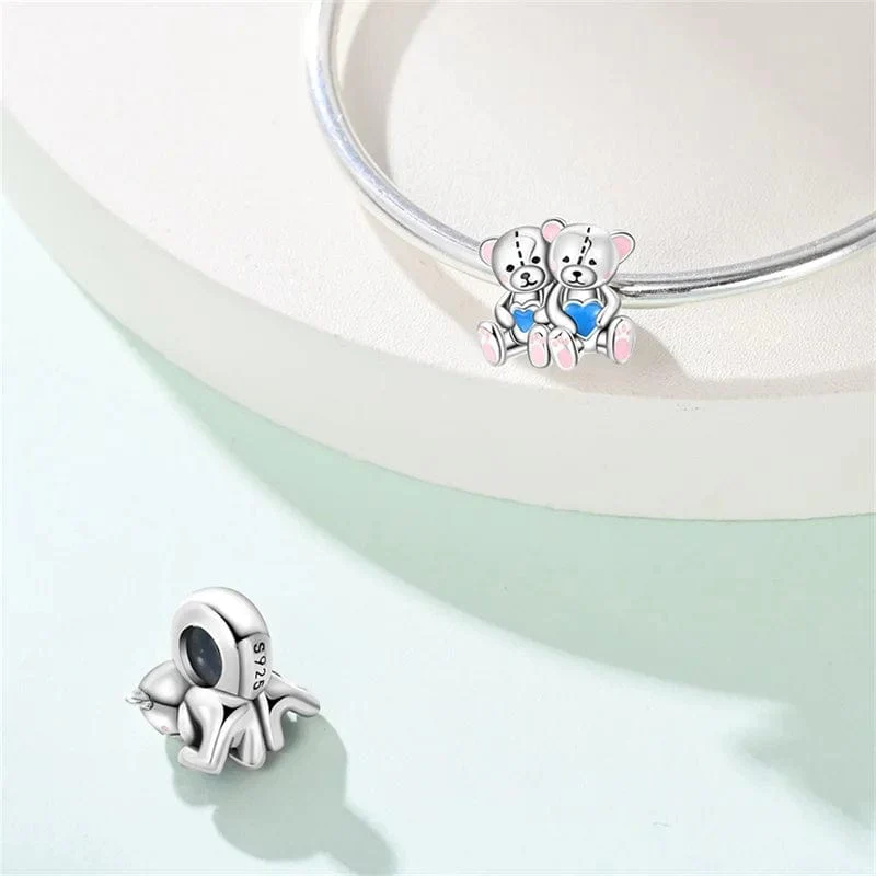 Twin Teddy Bear Love Charm