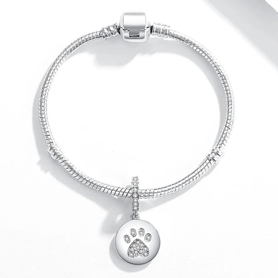 Personalized Pet & Paw Print Photo Charm