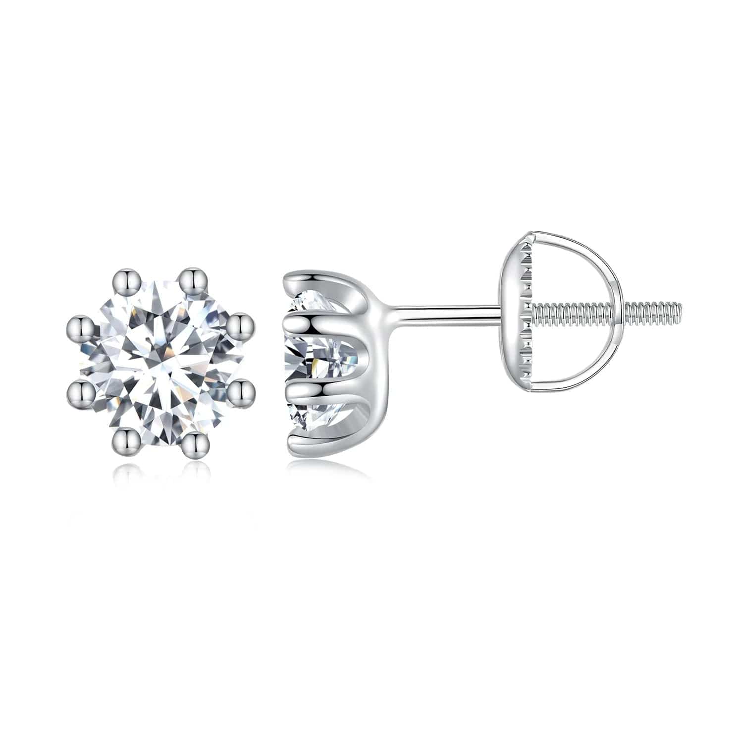 Pangama Classic Moissanite Stud Earrings