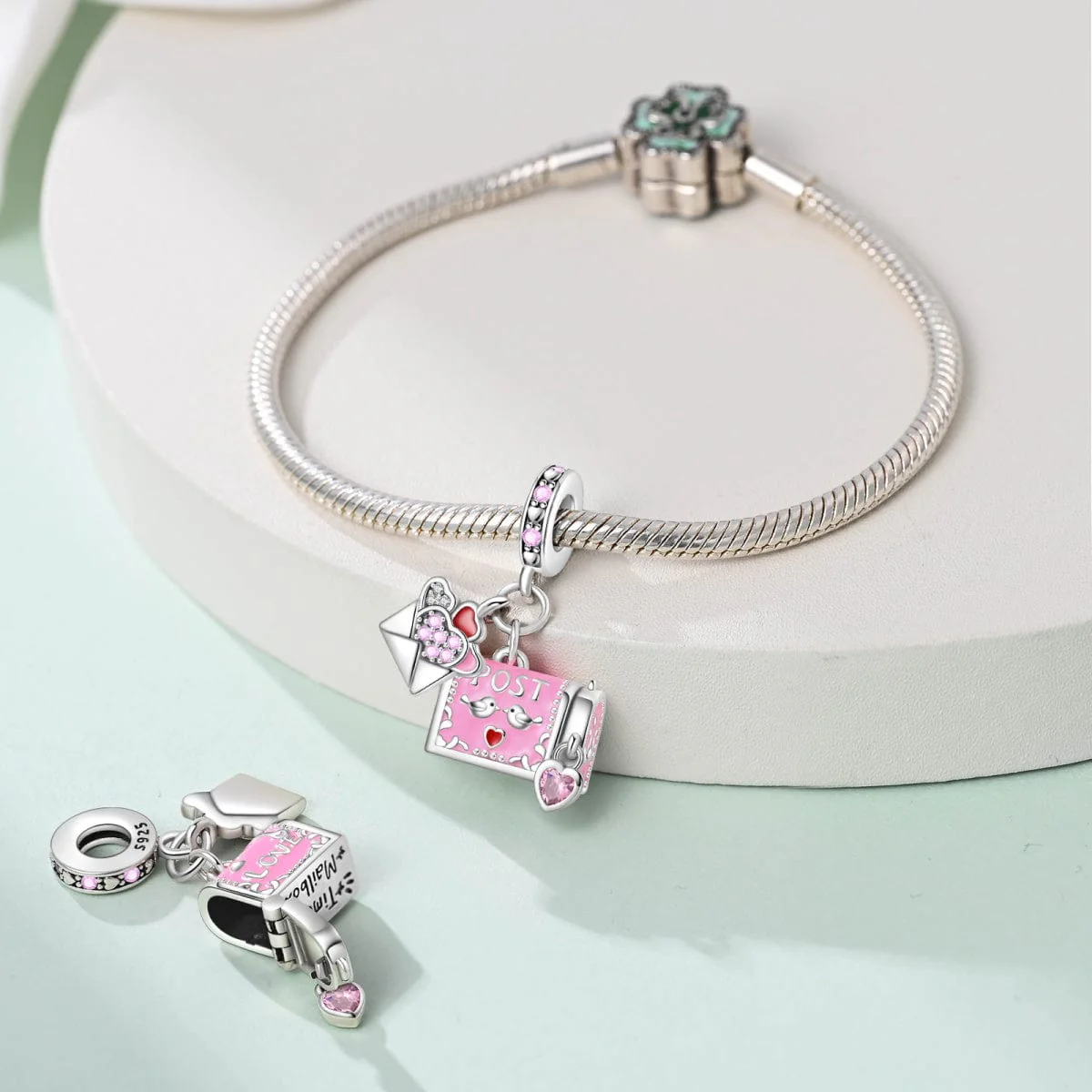 Love Letter & Mailbox Dangle Charm