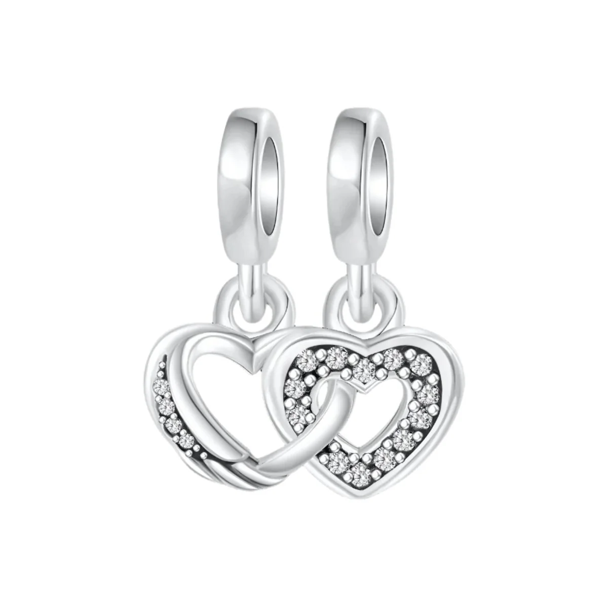 Friends Splittable Heart Dangle Charm