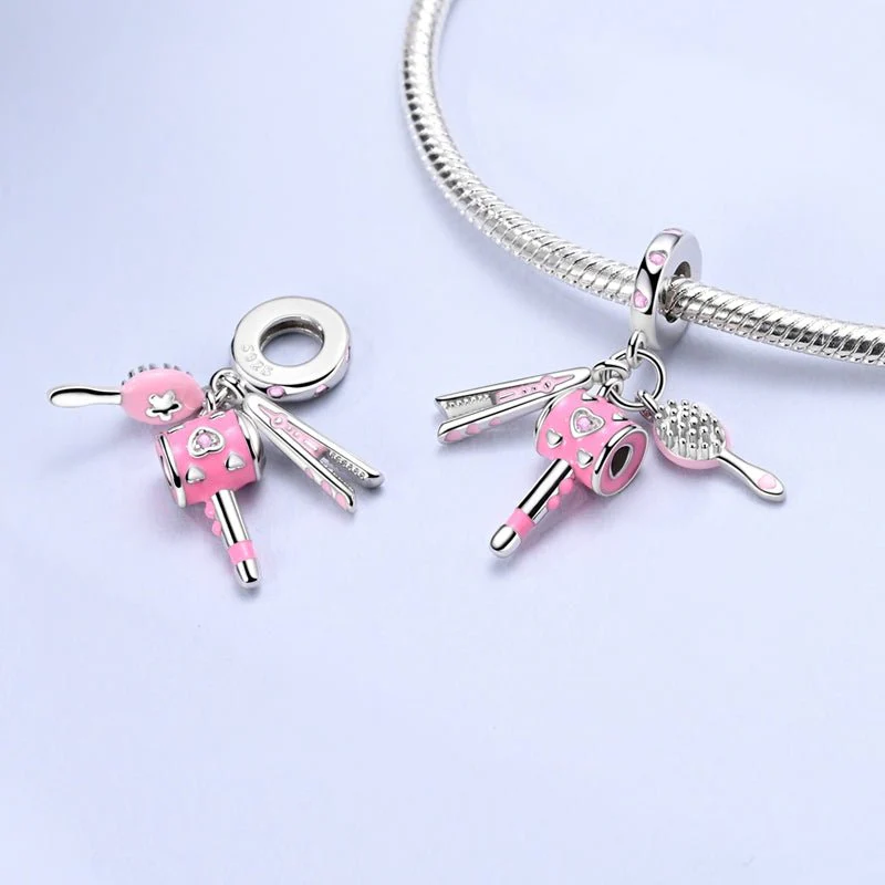 Hairdresser's Styling Tools Triple Dangle Charm