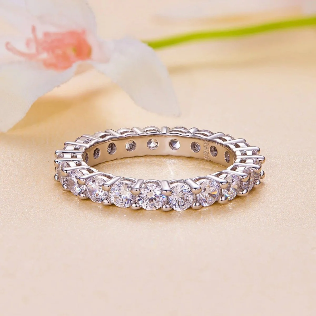 Pangama Moissanite Eternity Band