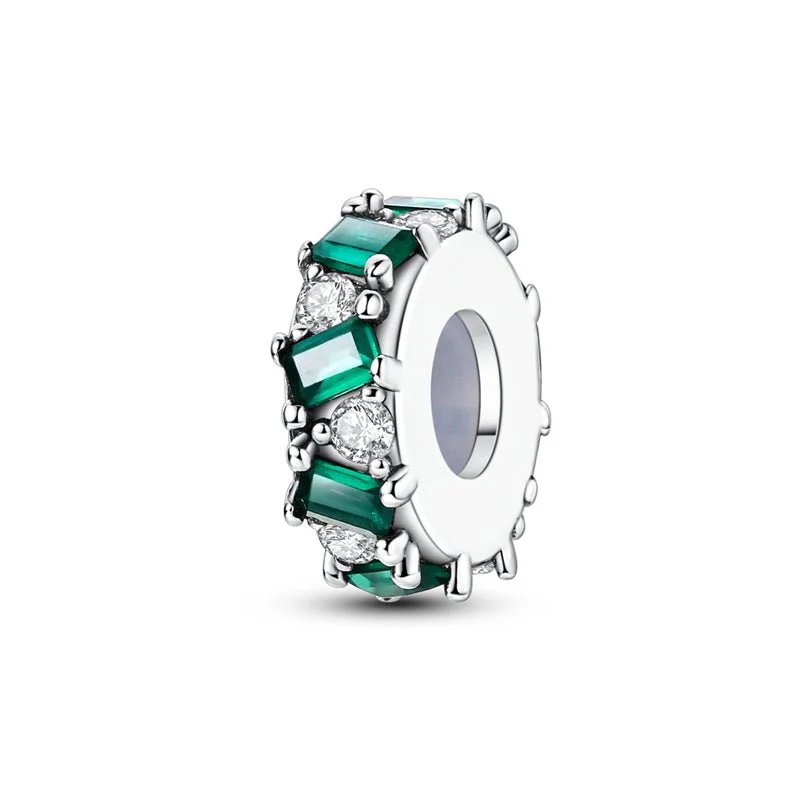 Emerald & Diamond Elegance Charm