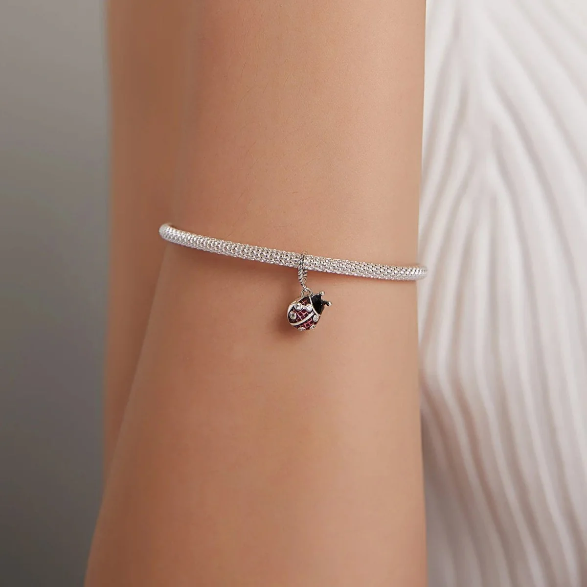 Red Ladybird Dangle Charm