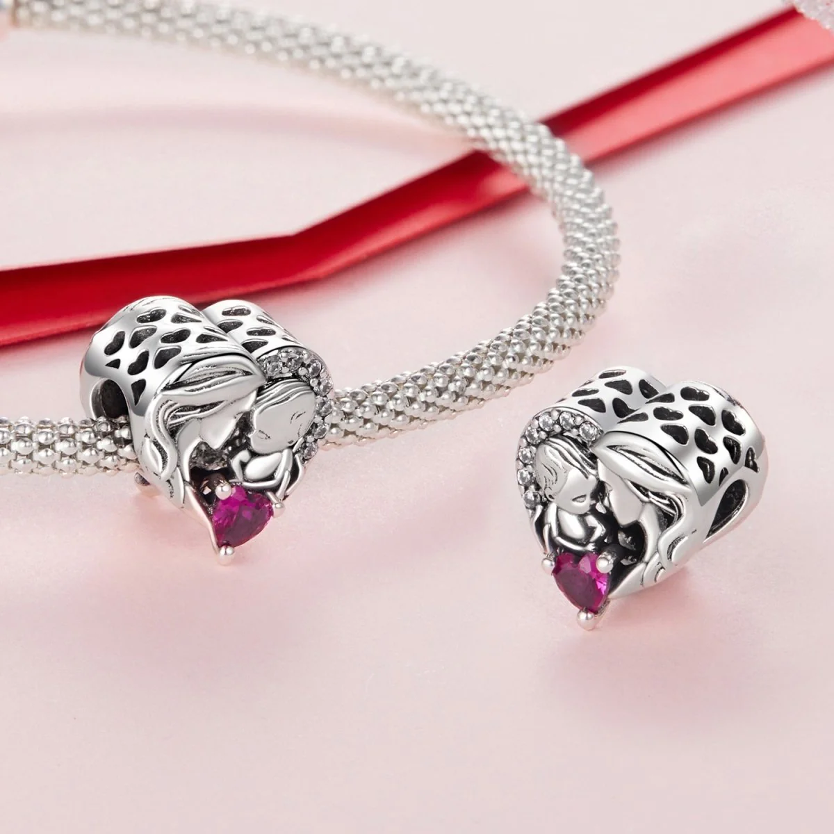 Mother and Son Family Charm