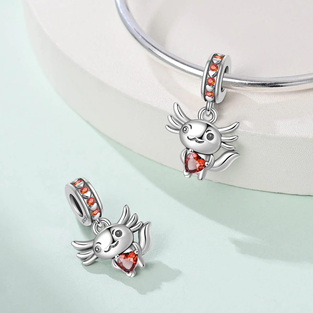 Axolotl Love Dangle Charm