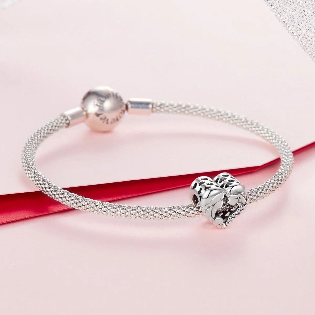 Love You Sister Heart Charm