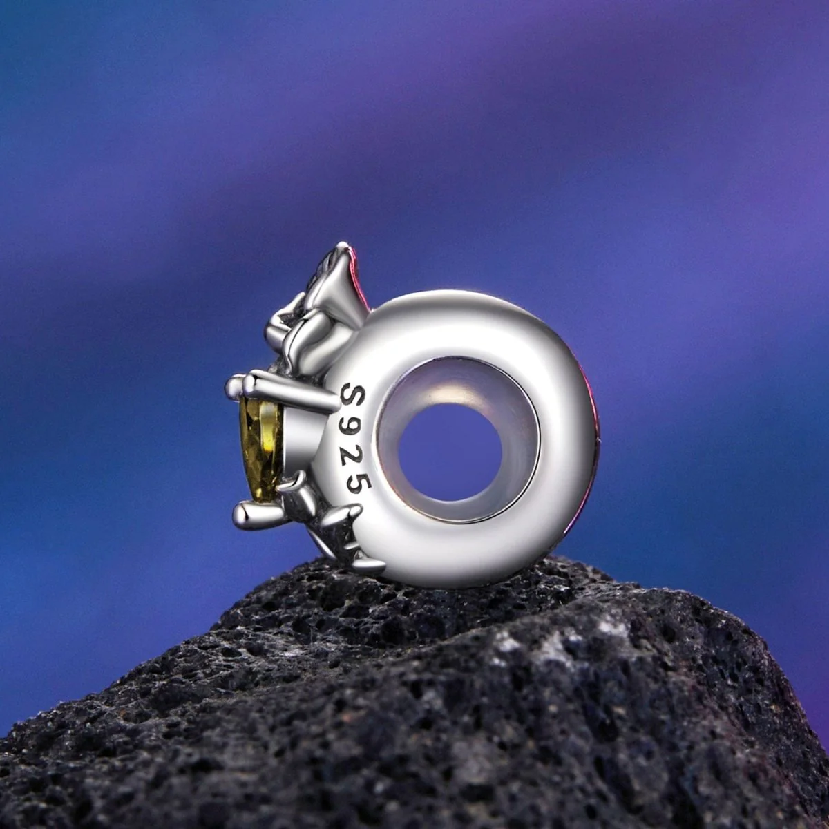 Floral Heart Birthstone Charms