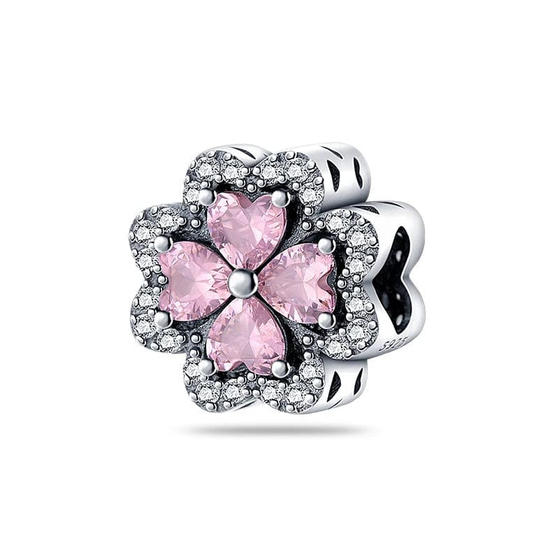 Pink Diamond Four-Leaf Clover Flower