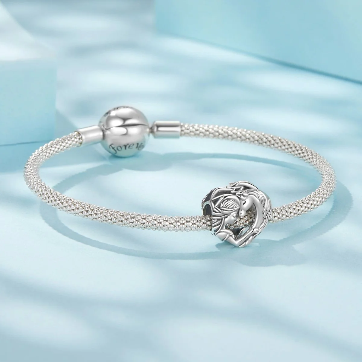 Girl & Horse Heart-Shaped Charm