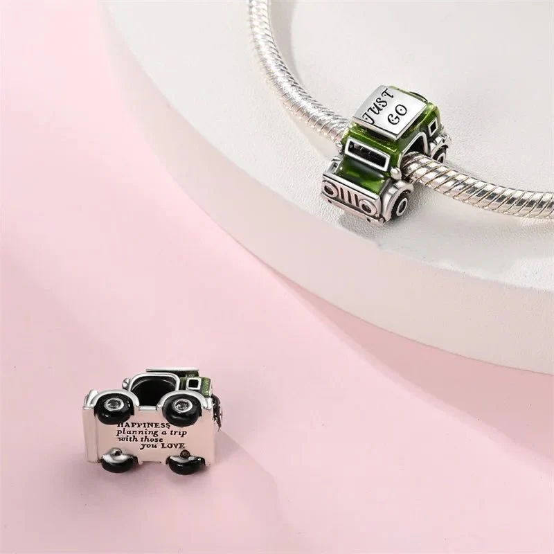 Adventure On The Road Two-tone Car Charm