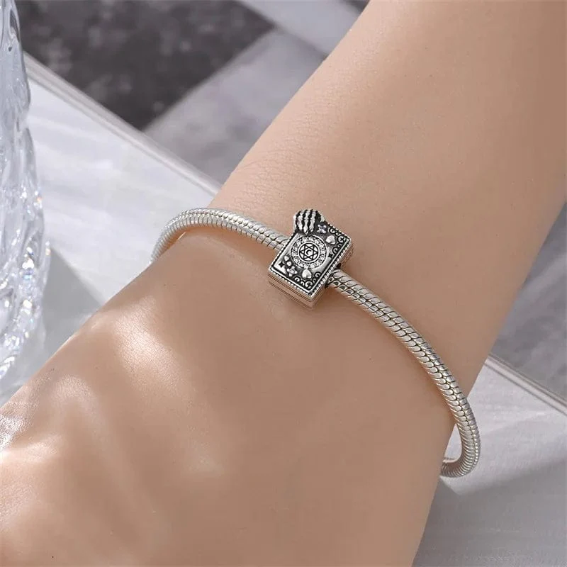 Spooky Skeleton Secrets Book Charm