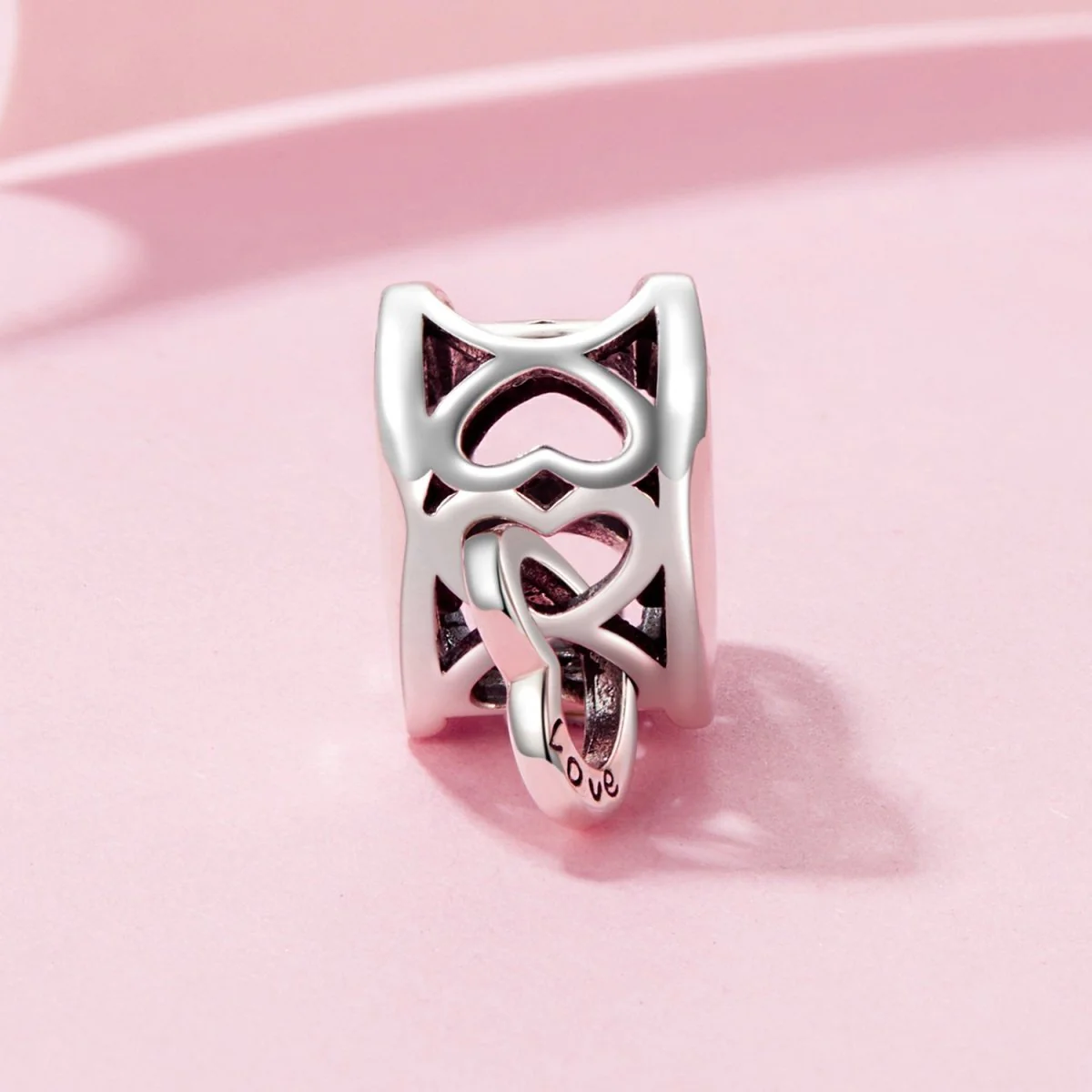 Love You Mom Infinity Heart Charm