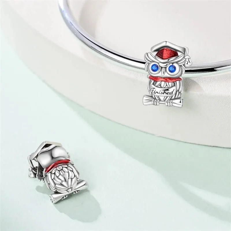 Graduation Owl Wisdom Charm