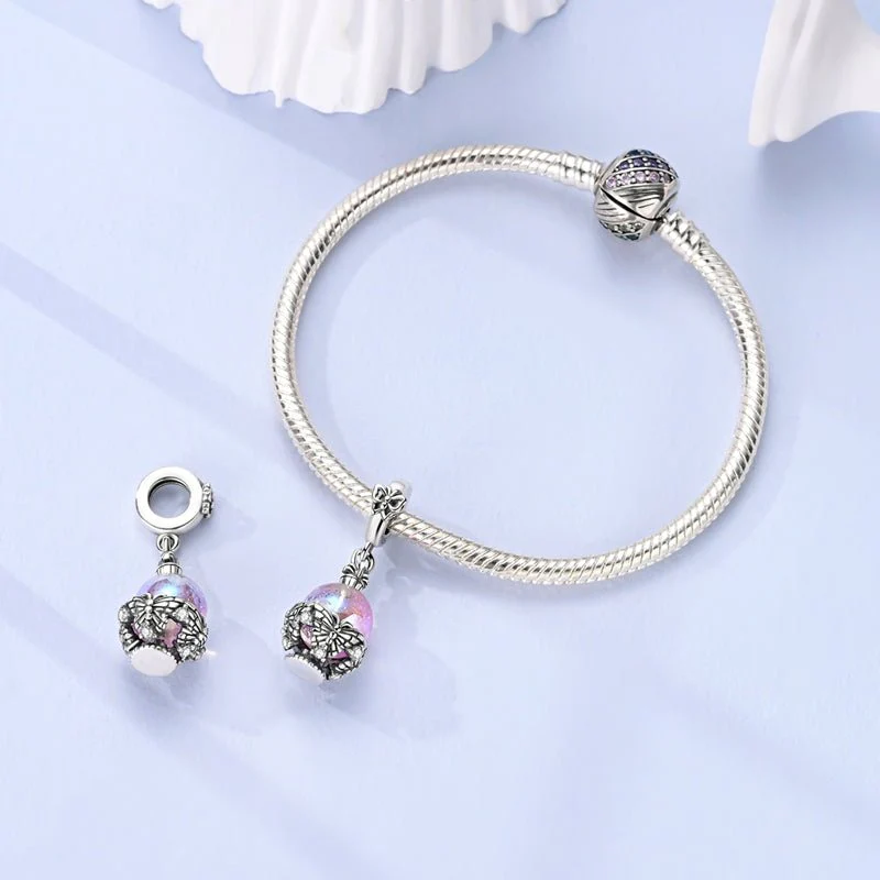 Butterfly Garden Orb Dangle Charm